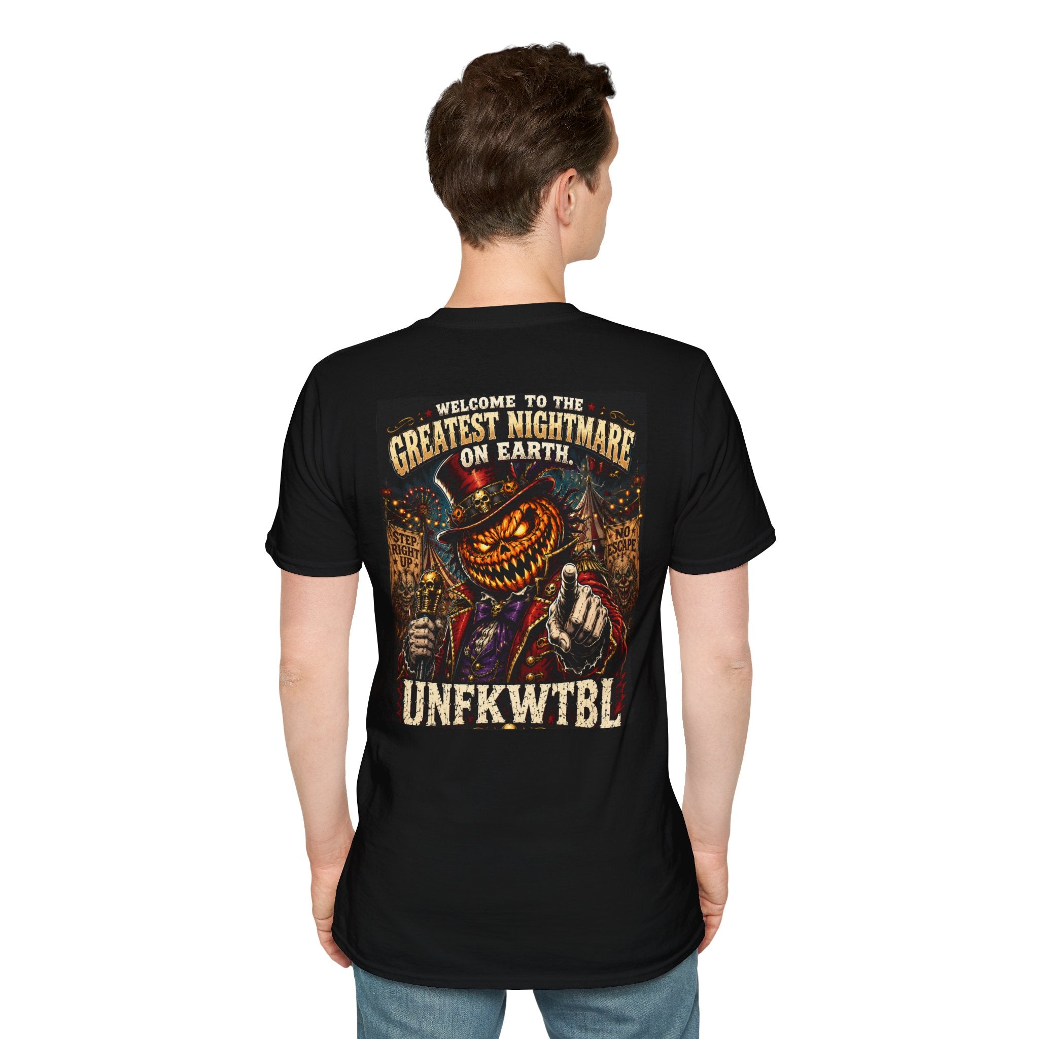 Vintage Pumpkin Skull Tee — Unfkwtbl Halloween Graphic T-Shirt