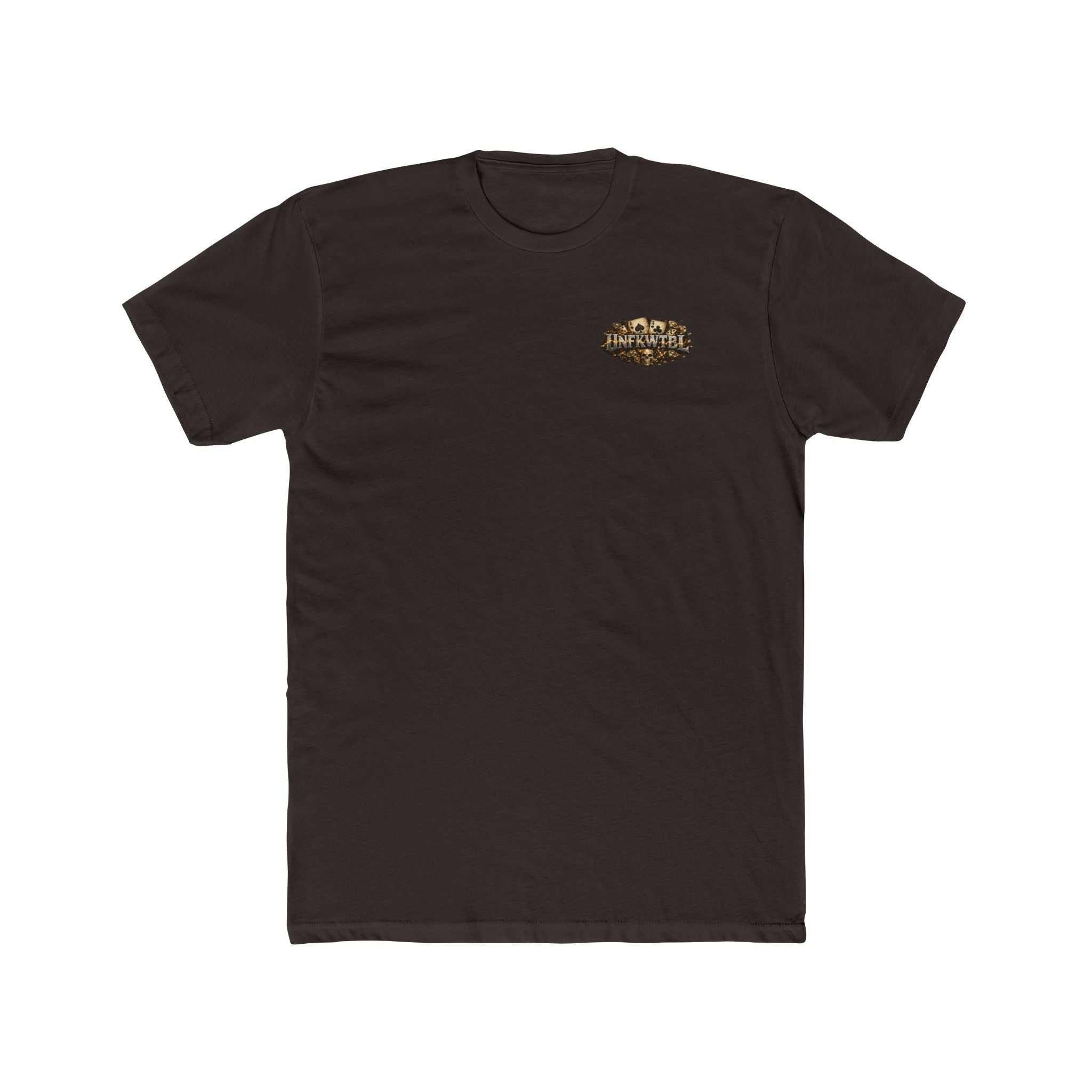 Crew Tee — Vintage Lucky Charm Graphic (Ace Cards, Skull & Banner)