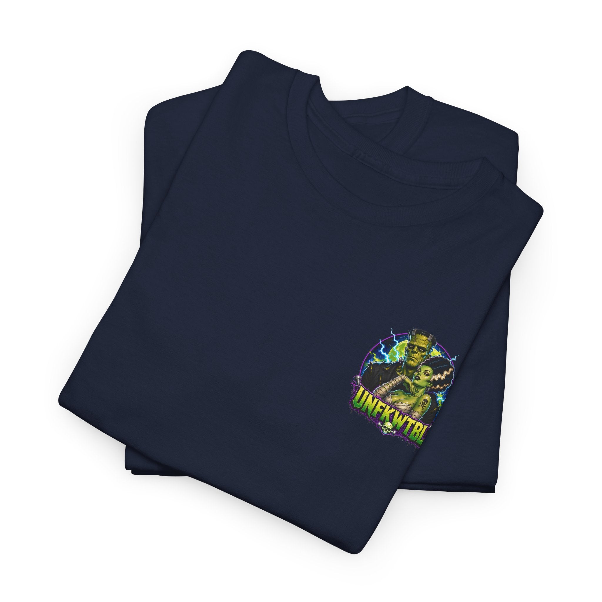 Frankenstein Graphic Tee — "UNFKWTBL" Retro Horror Poster T-Shirt