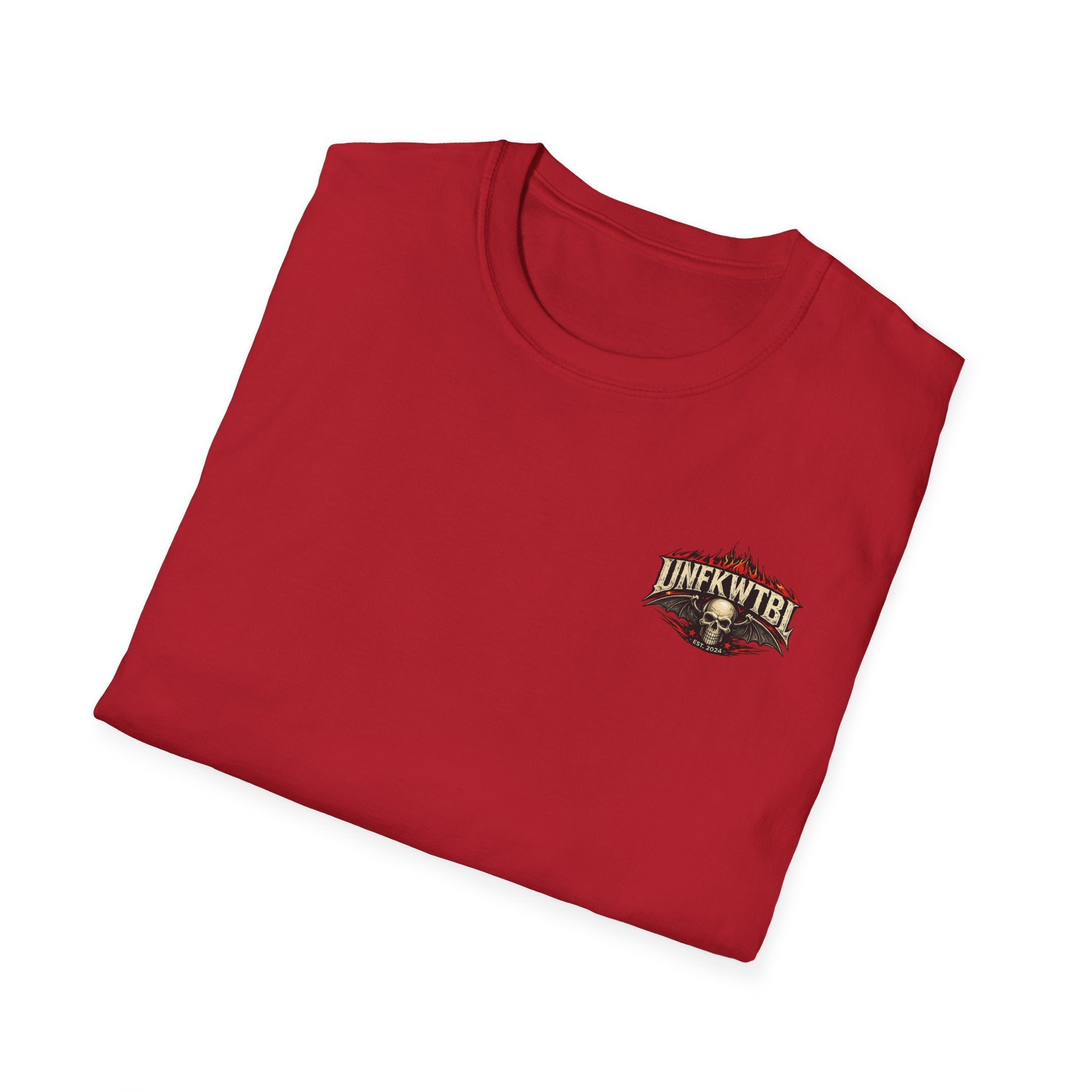 Graphic T-Shirt — 'UNFKWTBL' Vintage Rock Skull Design