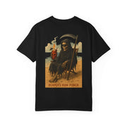 REAPER PUNCH Chill Vibes Unisex T-Shirt, Beach Party Tee, Summer Casual Wear, Retro Graphic Tee, Perfect for Halloween, Gift for Friends