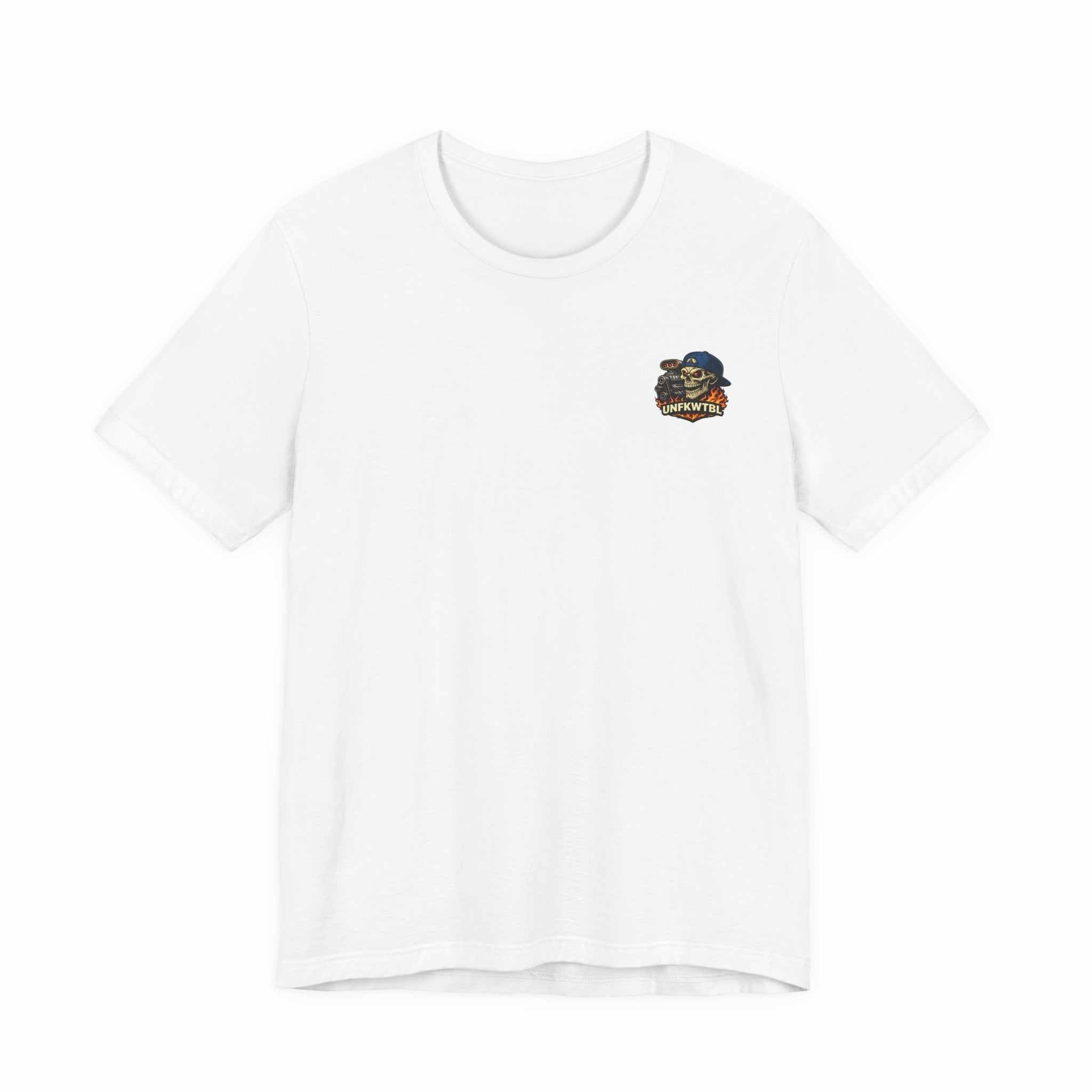Burnout Skull Muscle Car Tee — "Still Burnin' Rubber" Graphic T-Shirt