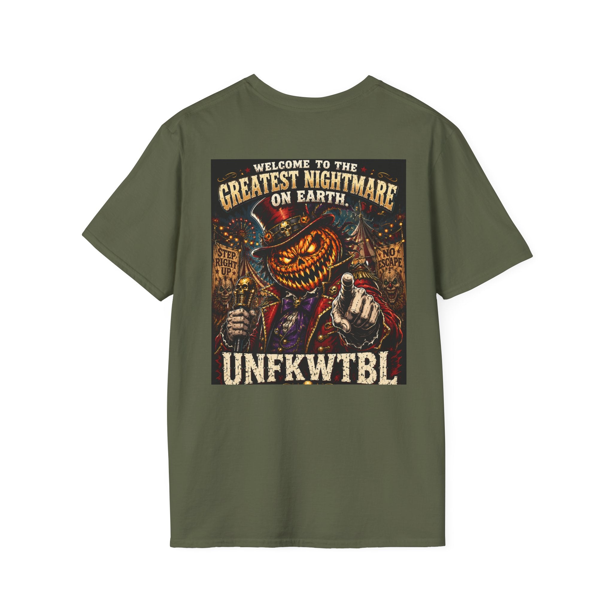 Vintage Pumpkin Skull Tee — Unfkwtbl Halloween Graphic T-Shirt