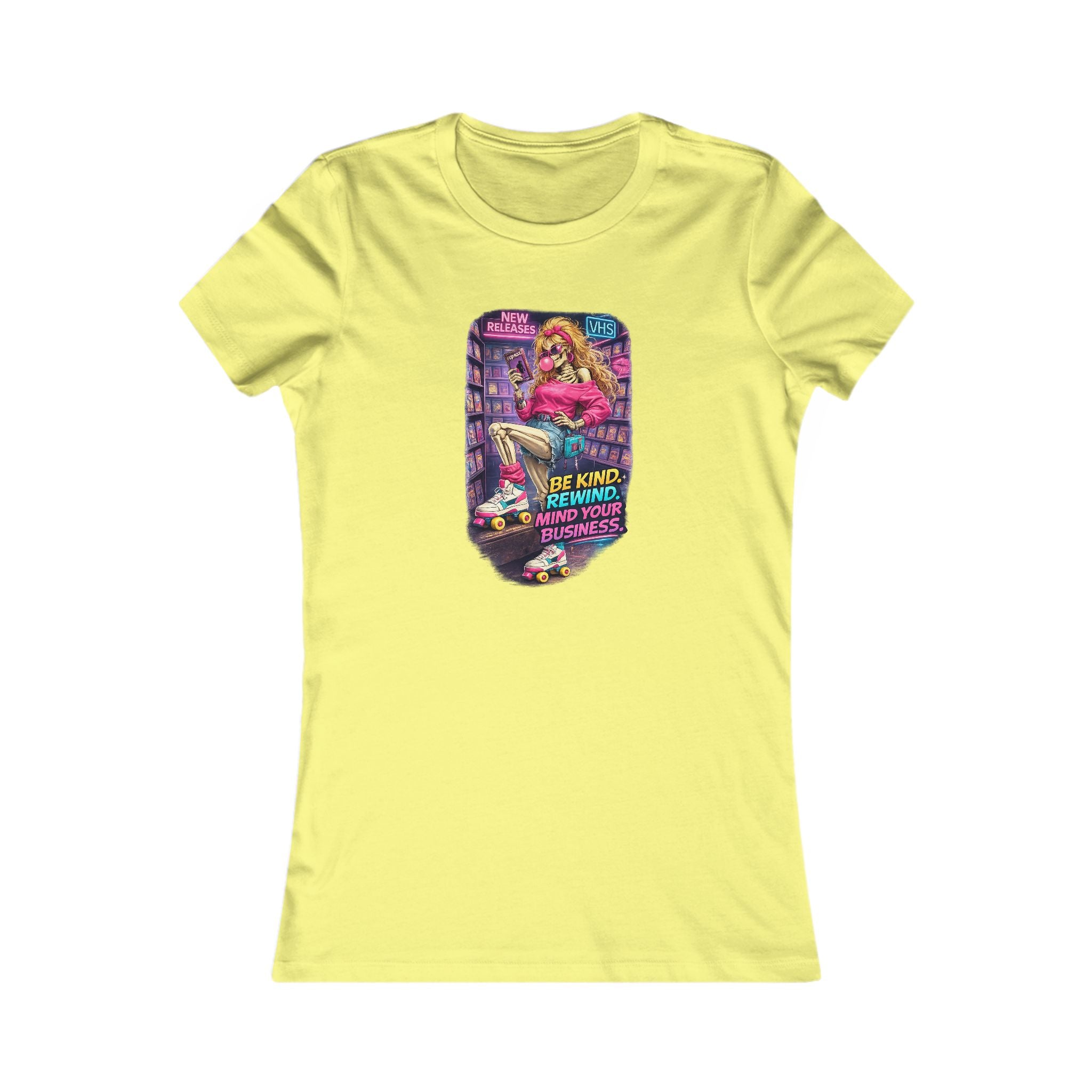 Retro Roller Skate Women's Tee — "Be Kind, Rewind" Vintage Skate Graphic
