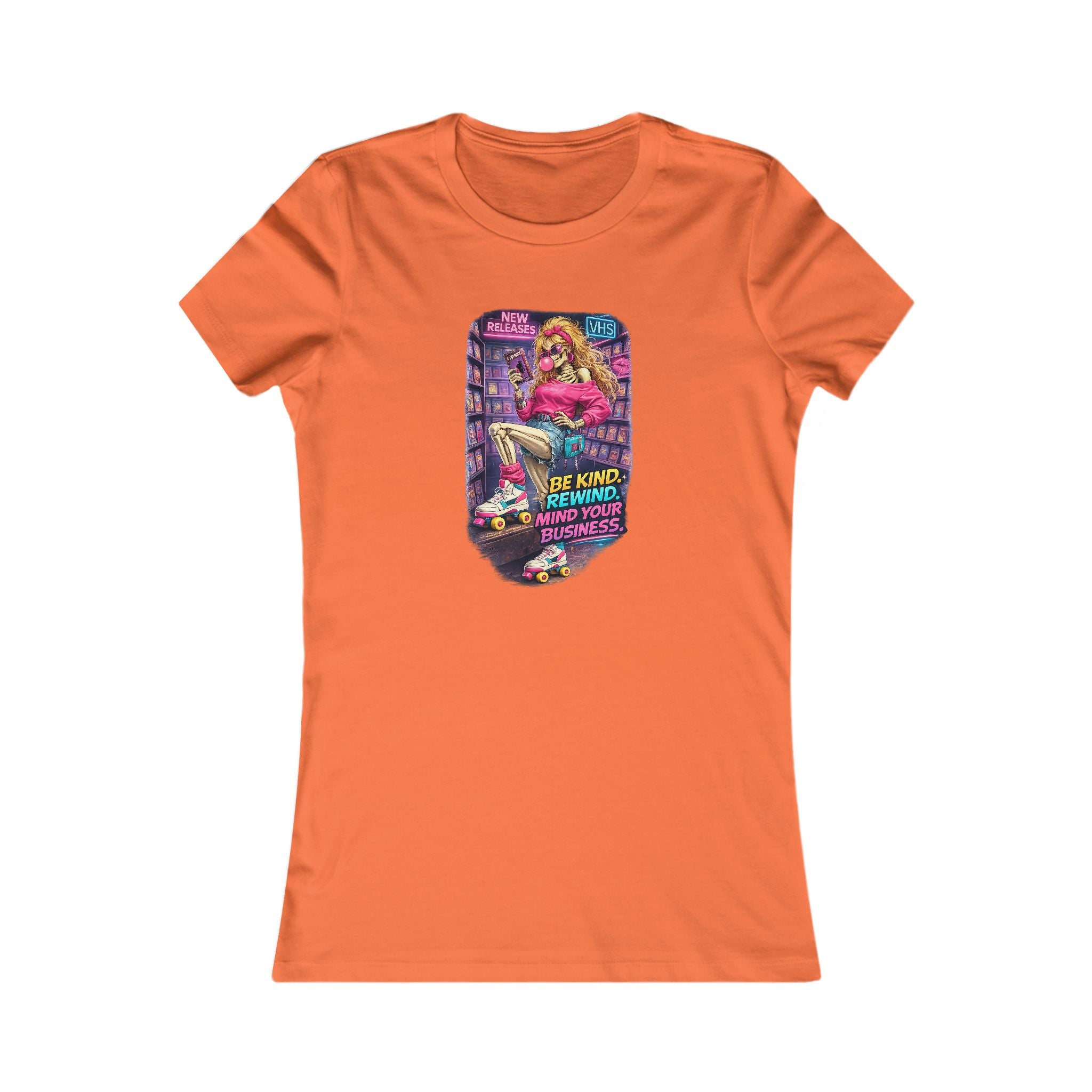 Retro Roller Skate Women's Tee — "Be Kind, Rewind" Vintage Skate Graphic