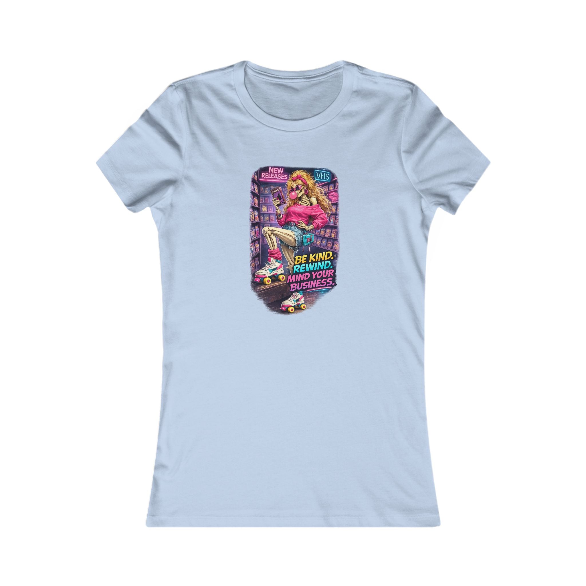 Retro Roller Skate Women's Tee — "Be Kind, Rewind" Vintage Skate Graphic