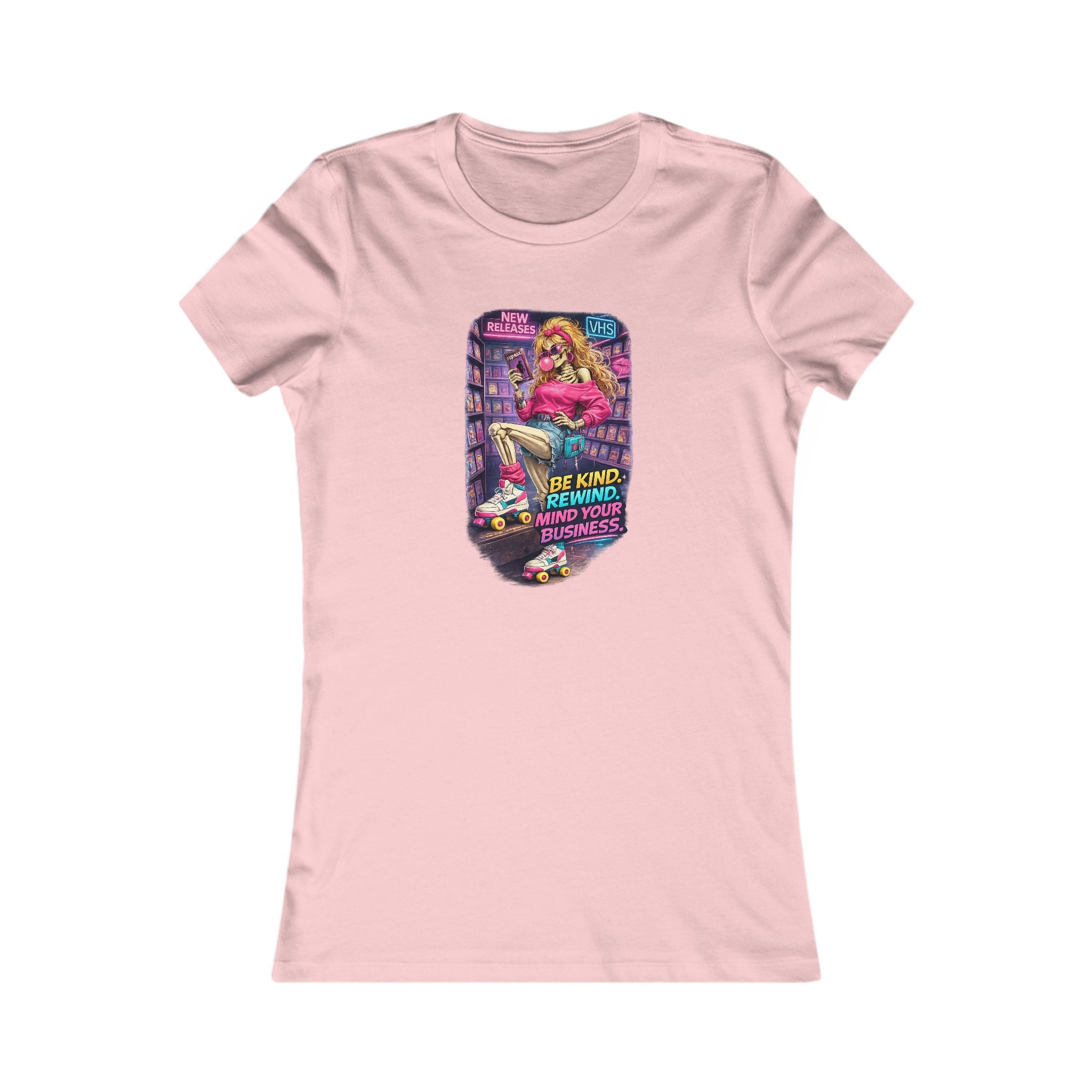 Retro Roller Skate Women's Tee — "Be Kind, Rewind" Vintage Skate Graphic