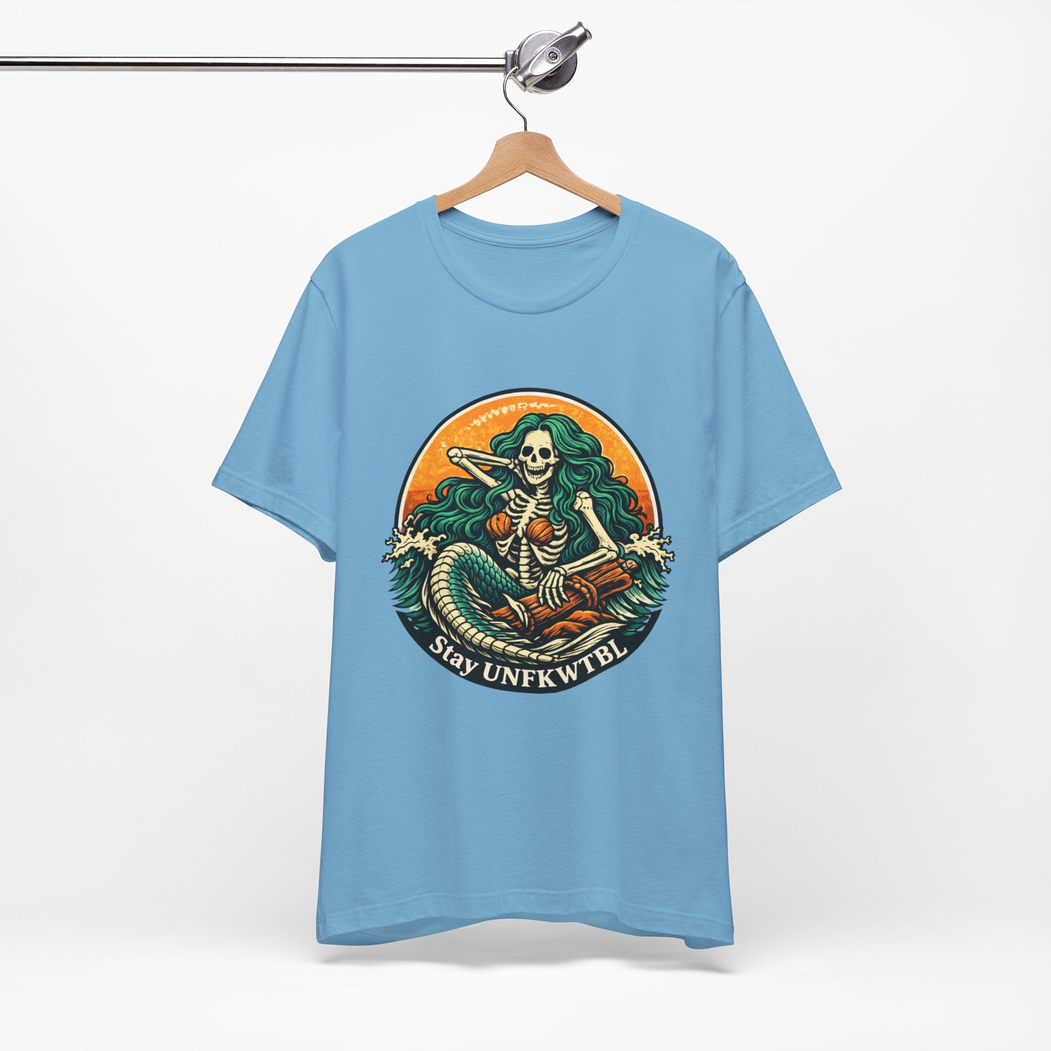 Stay Unfkwtbl Mermaid Skeleton T-Shirt