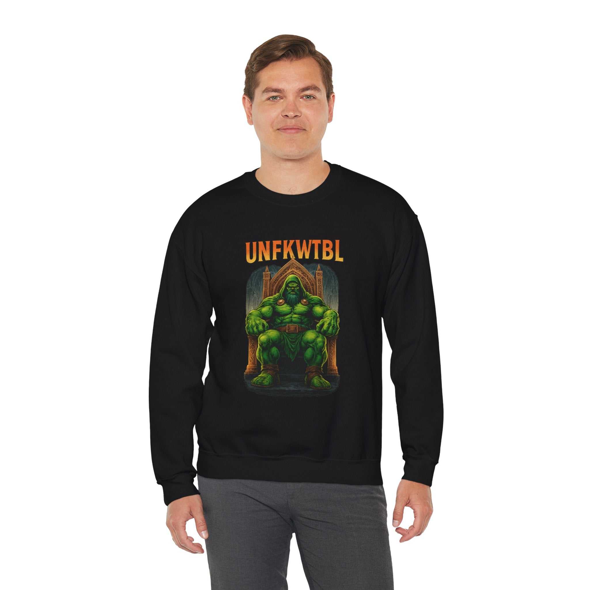 Unisex Norse Beast Heavy Blend Sweatshirt with mythical design and cozy fabric blend