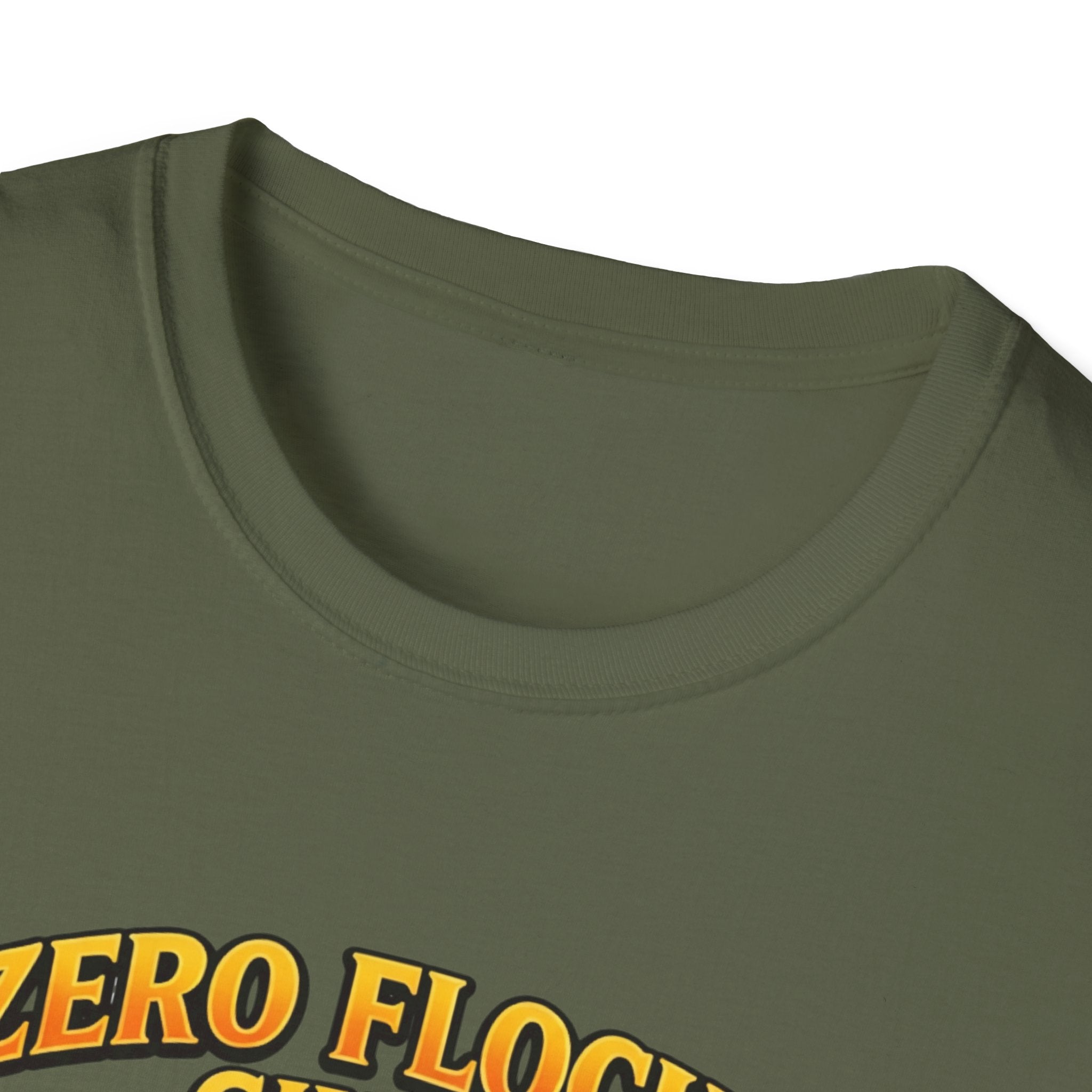 Halloween Skeletons T-Shirt - "Zero Flocks Given" Funny Spooky Tee