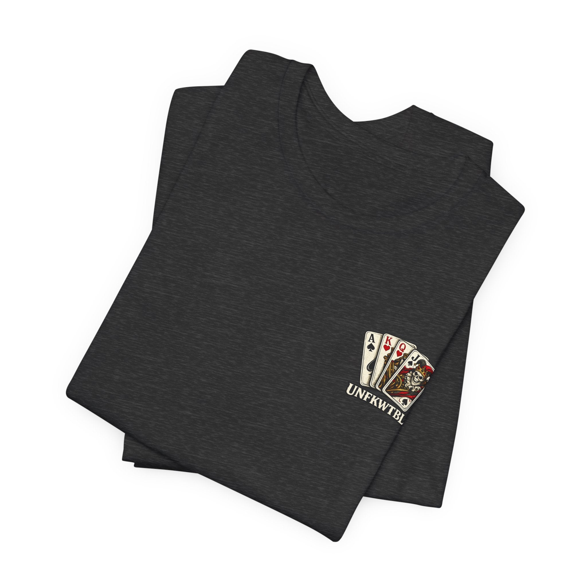 King of Hearts Skull Tee — Poker Playing Card Royalty Graphic T-Shirt