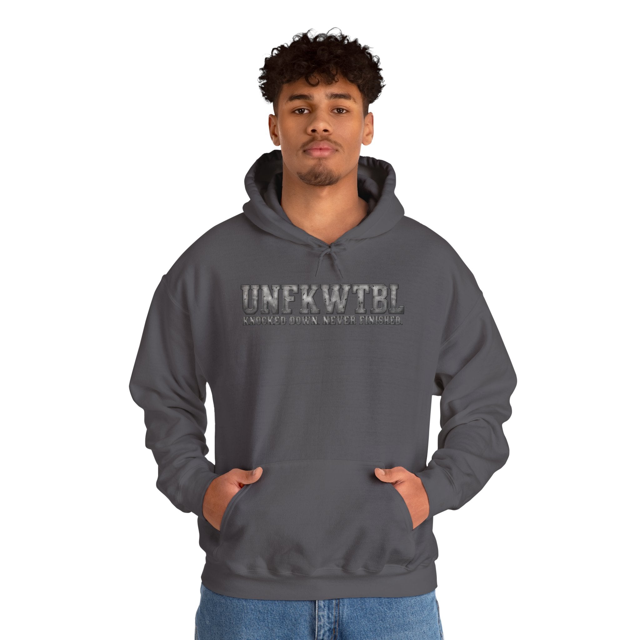 Hoodie — UNFKWTBL Distressed Logo Pullover