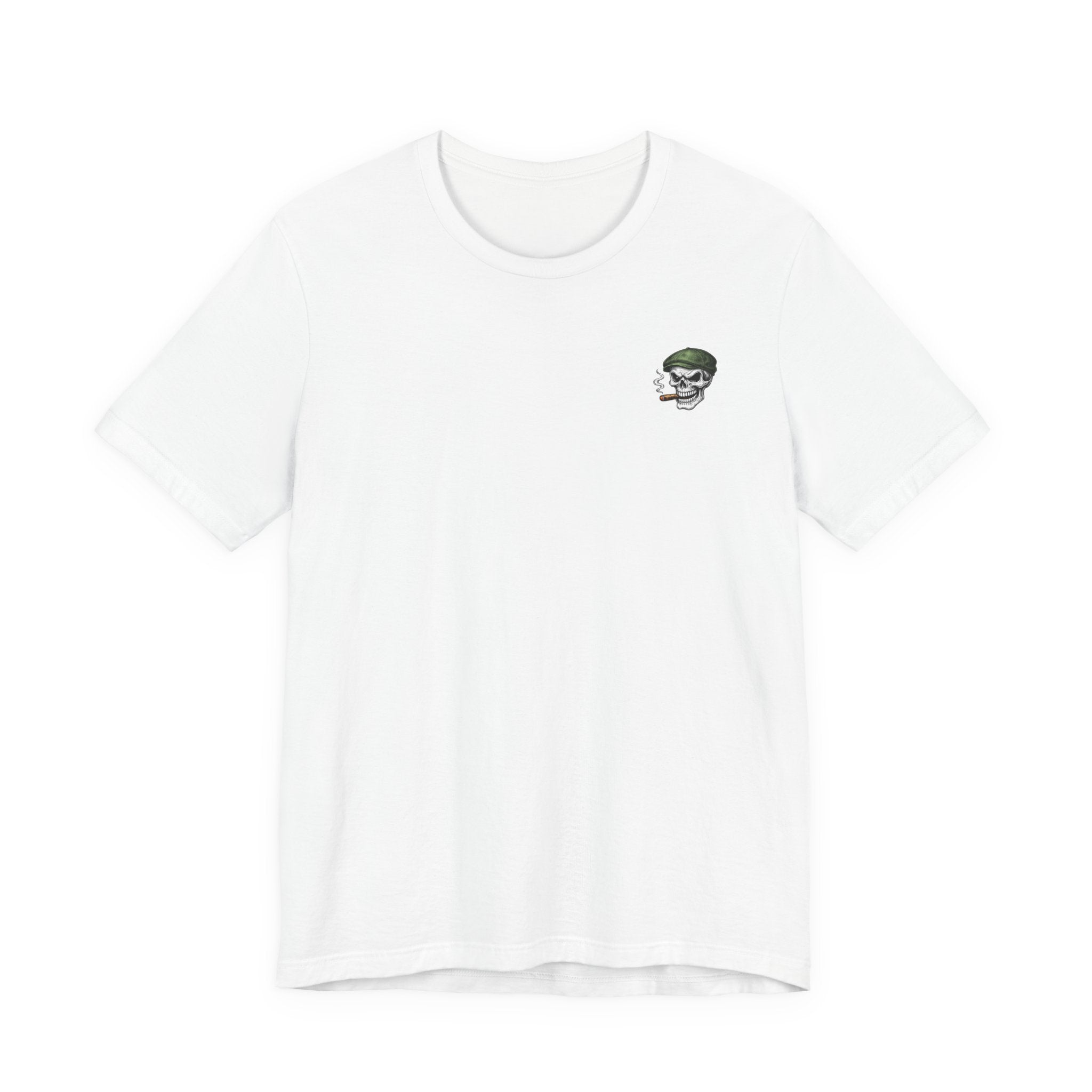 Gettin' Lucky St. Patrick's T-Shirt — Pinup Skull Irish Beer Graphic Tee