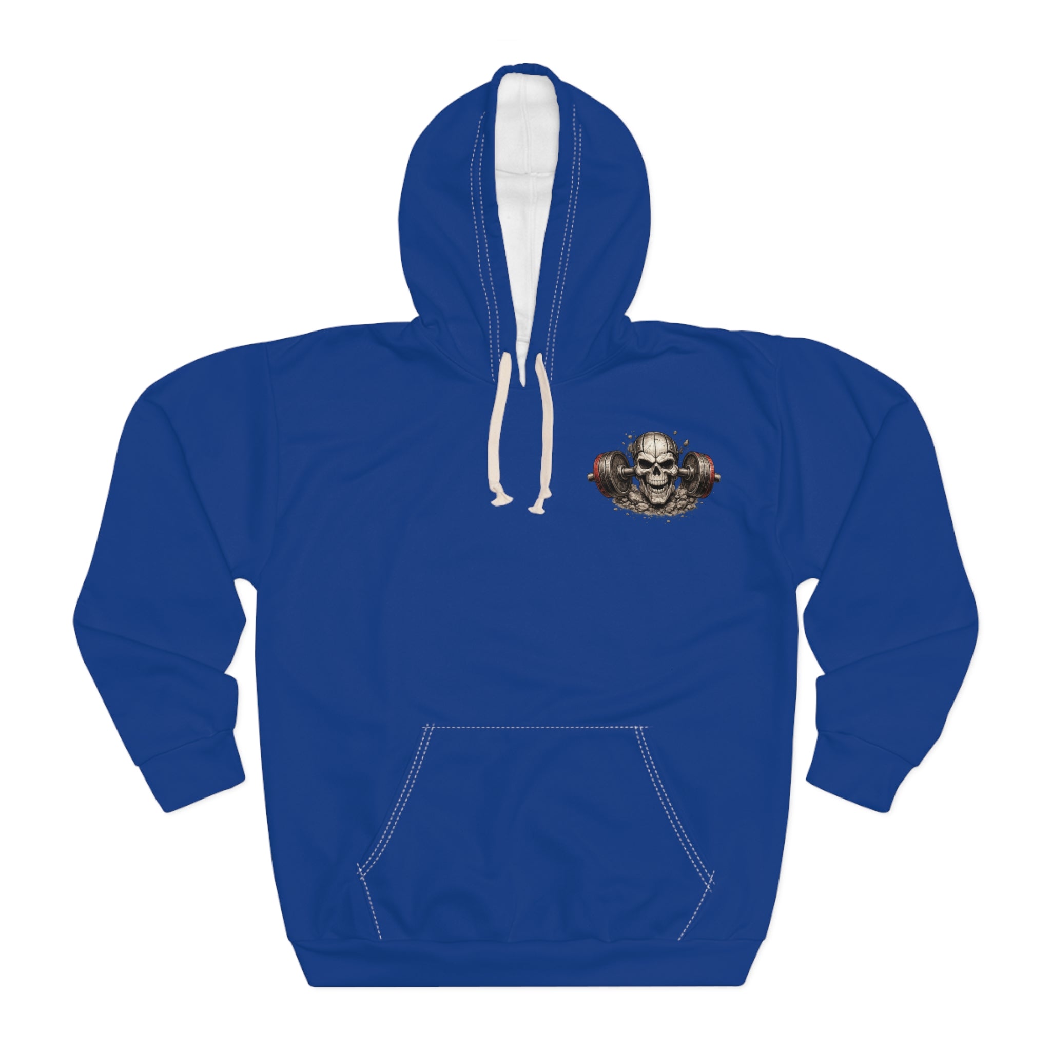 Weightlifting Hoodie — 'UNFKWTBL' Skull Bench Press Gym Pullover