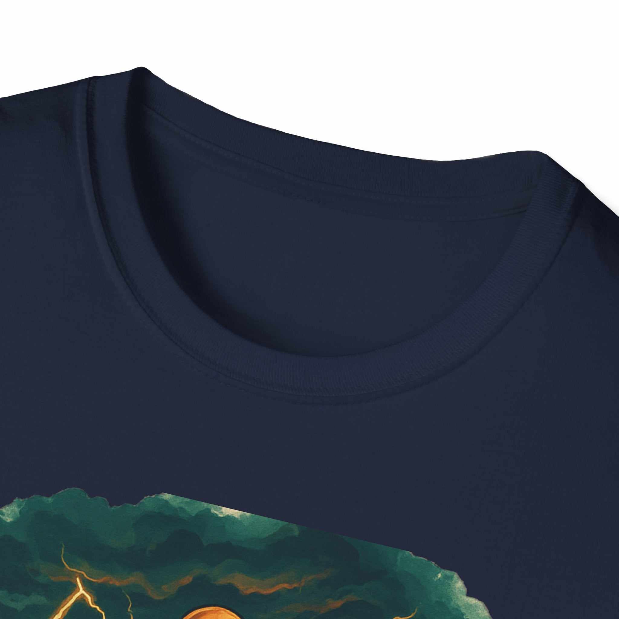 Unisex T-shirt with atlas strength storm of life design, 100% cotton, classic fit