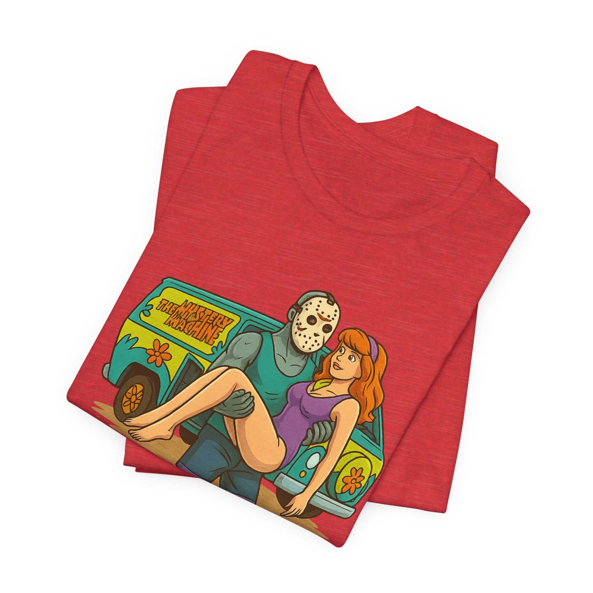 Horror Mashup Tee — 'No Give Backs' Jason & Daphne Retro Graphic T-Shirt