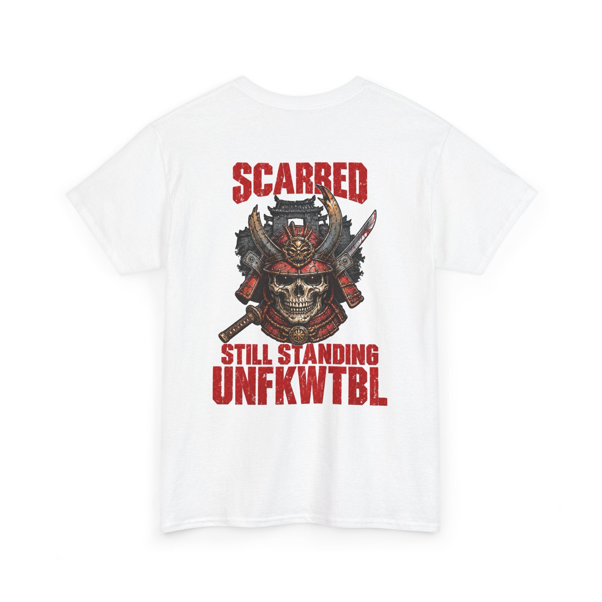 UNFKWTBL Skull Tee — "Scarred Still Standing" Graphic T‑Shirt