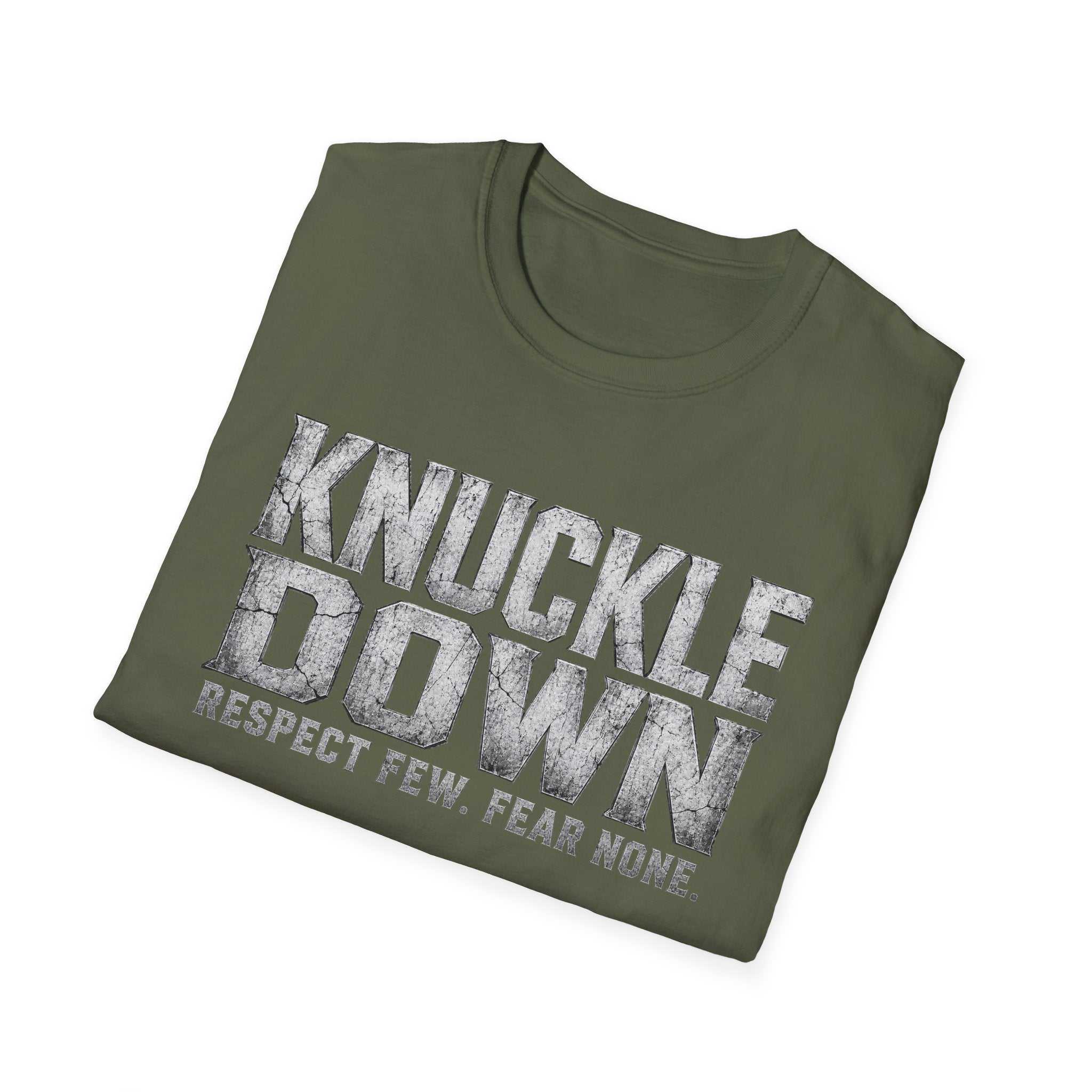 Knuckle Down Graphic T-Shirt — “Respect Few. Fear None.”