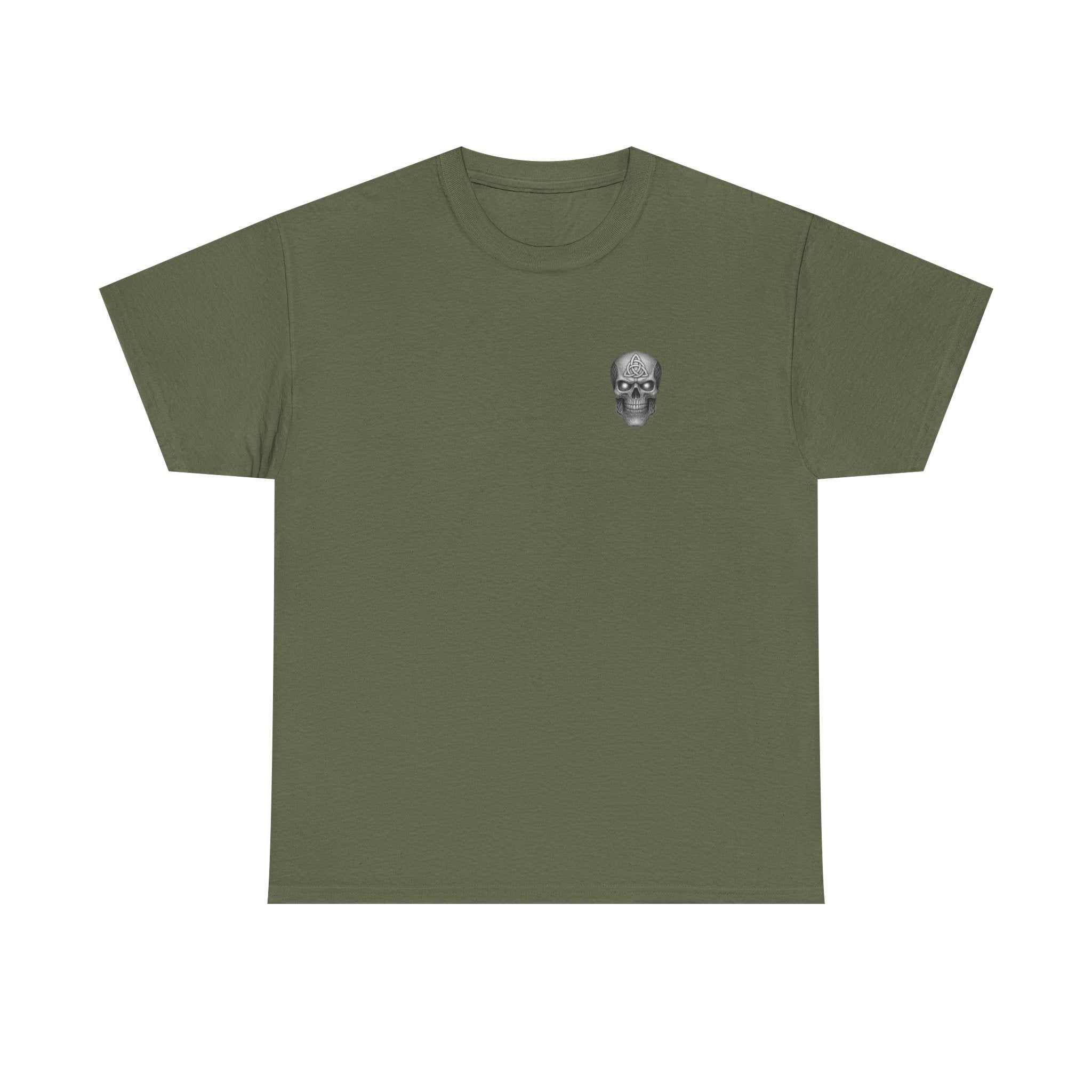 Unisex tee with Jason police mugshot design, heavy cotton fabric, ribbed collar, and ethical production.