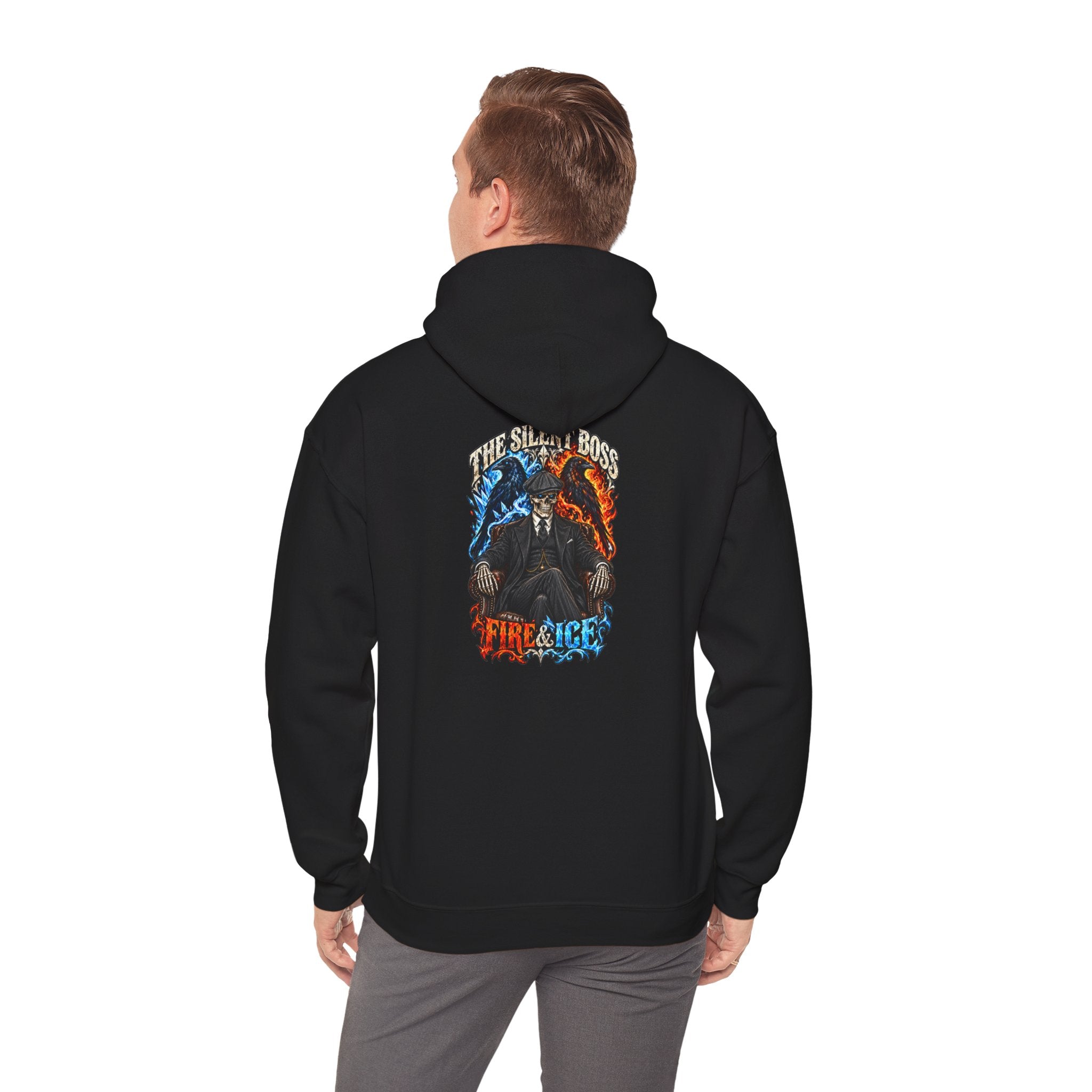 The Silent Boss: Fire & Ice Hoodie