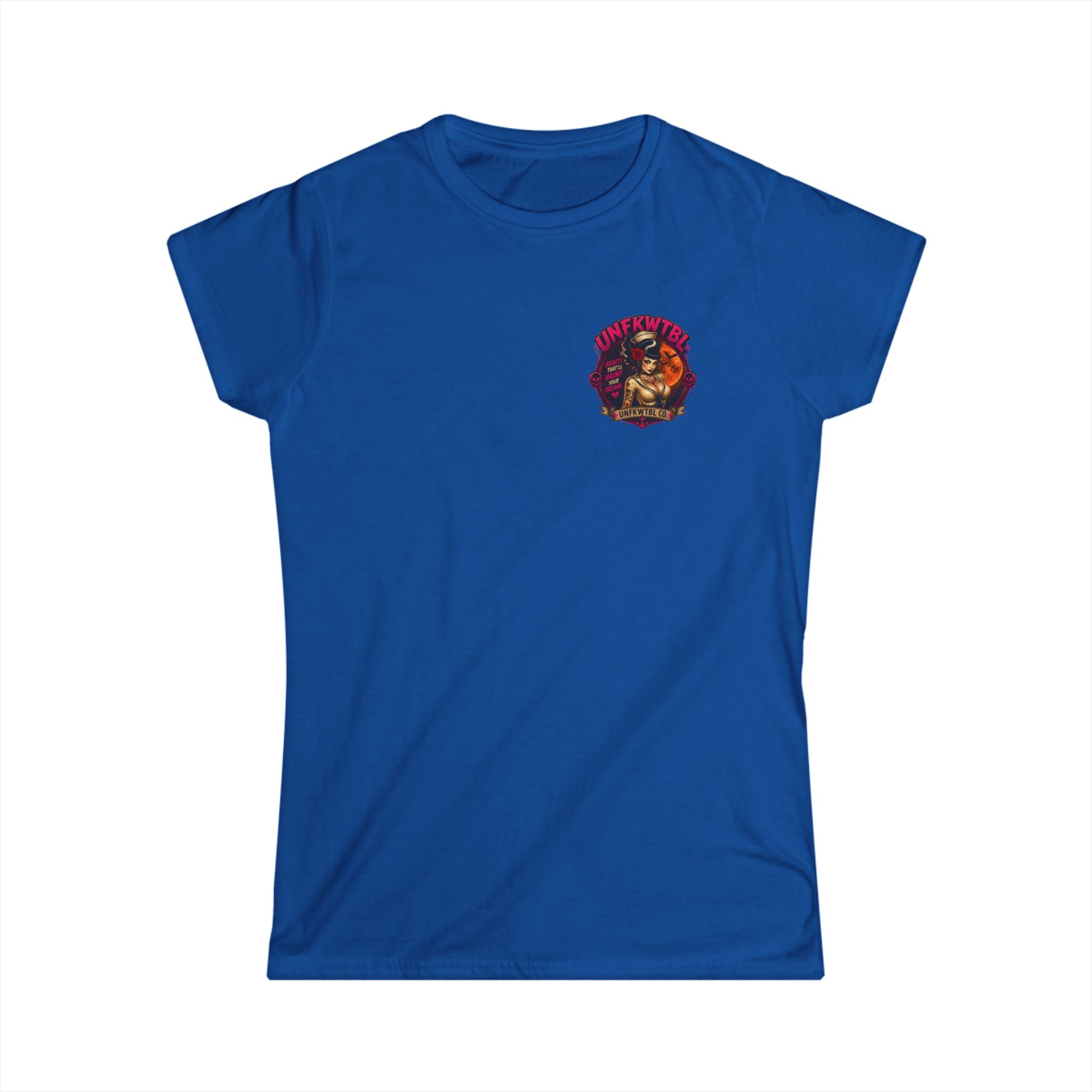 Zombie beach pinup Women’s White Tee — Classic Softstyle Crewneck