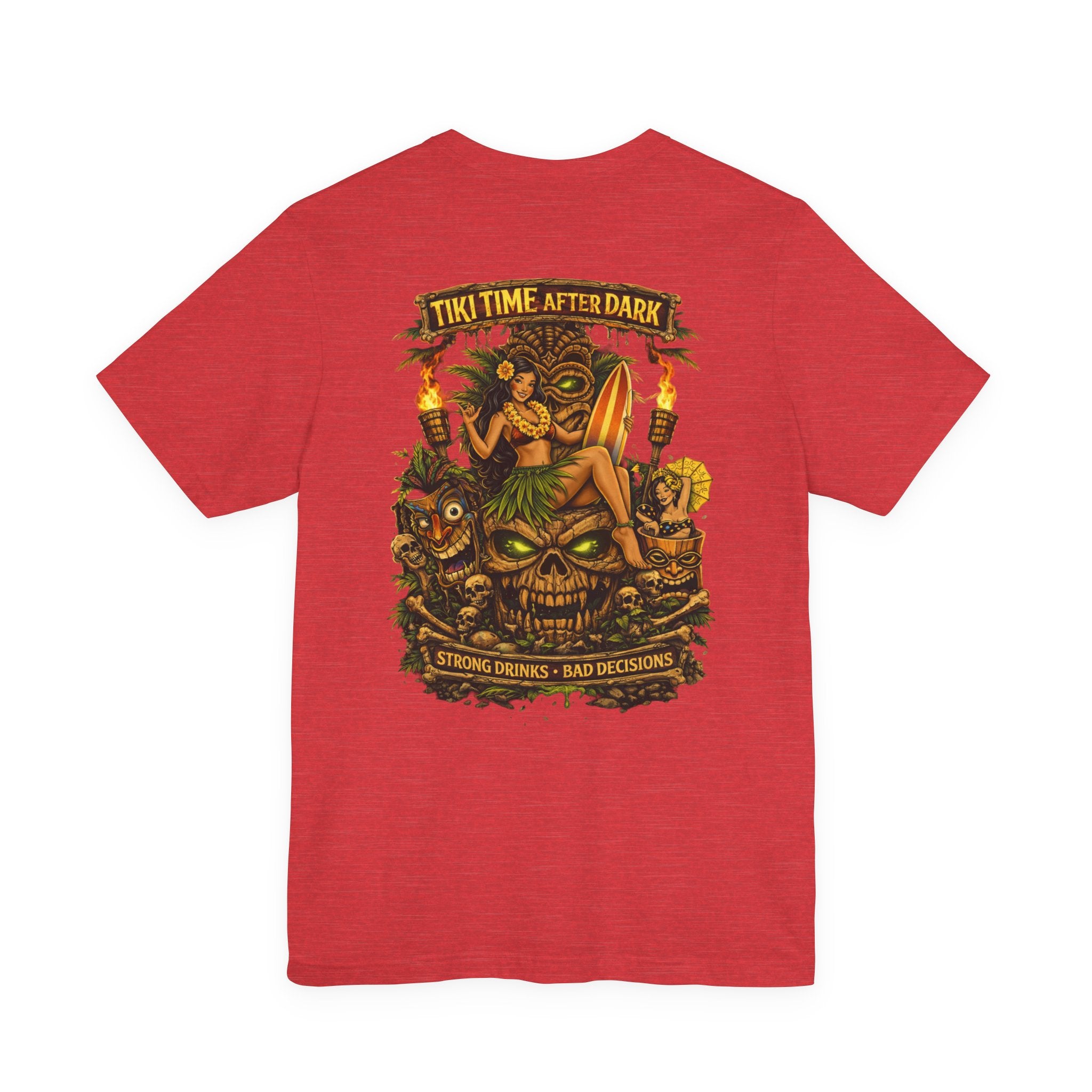 Tiki Time After Dark Tee — Vintage Tropical Bar Graphic T-Shirt