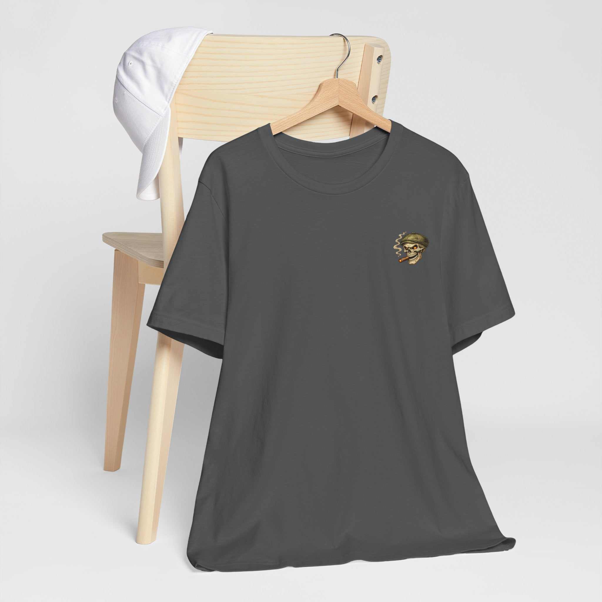 Slow Burn Survivor T-Shirt — Vintage Skull Motorcycle Flame Tee