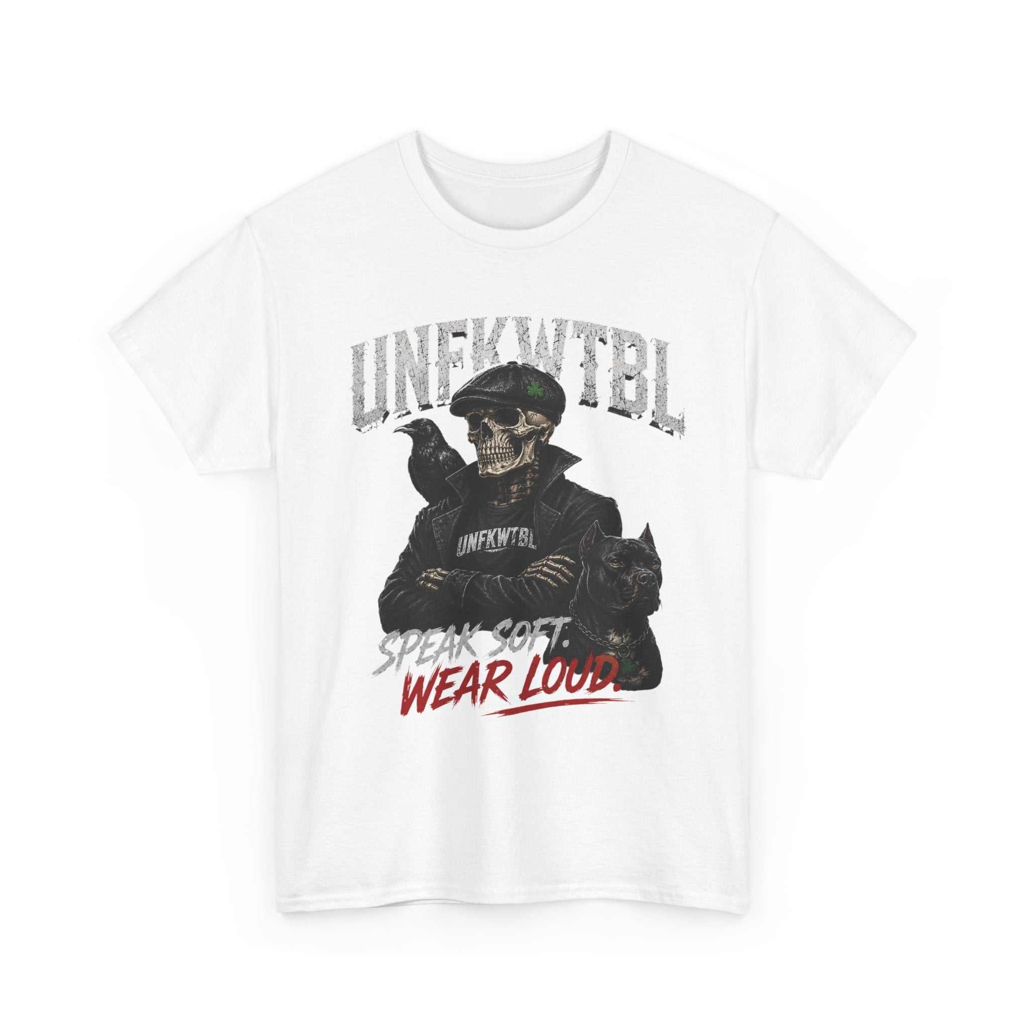 Skull Ranger Tee — “Speak Soft, Wear Loud” Graphic T‑Shirt