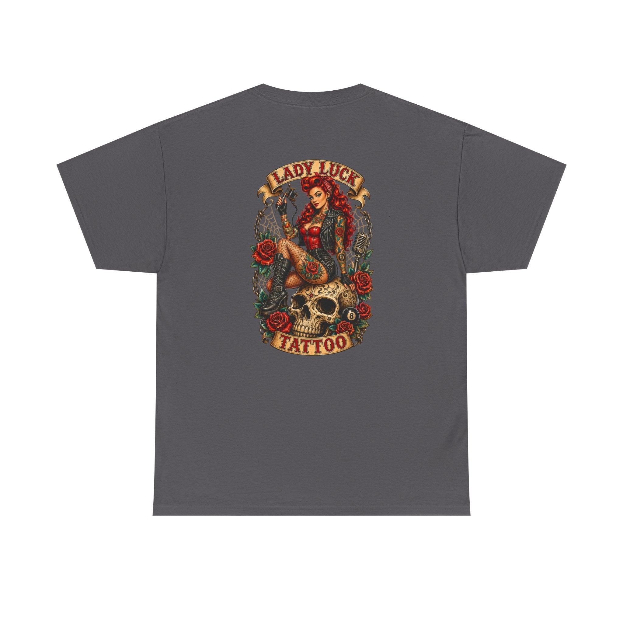 Lady Luck Tattoo Skull Queen Men’s Tee