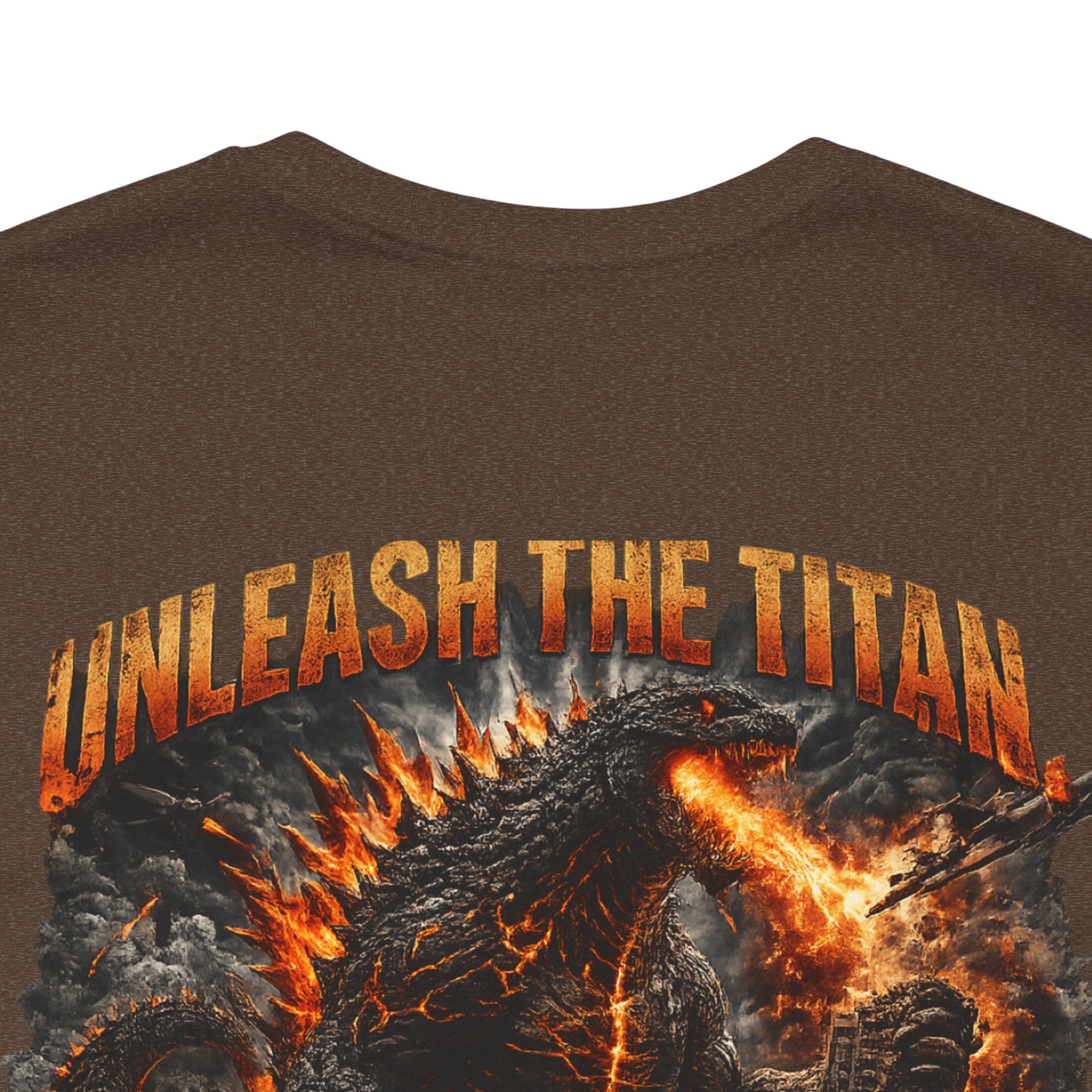 Titan Unleashed Graphic Tee — 'Unleash the Titan' Fire Kraken T‑Shirt