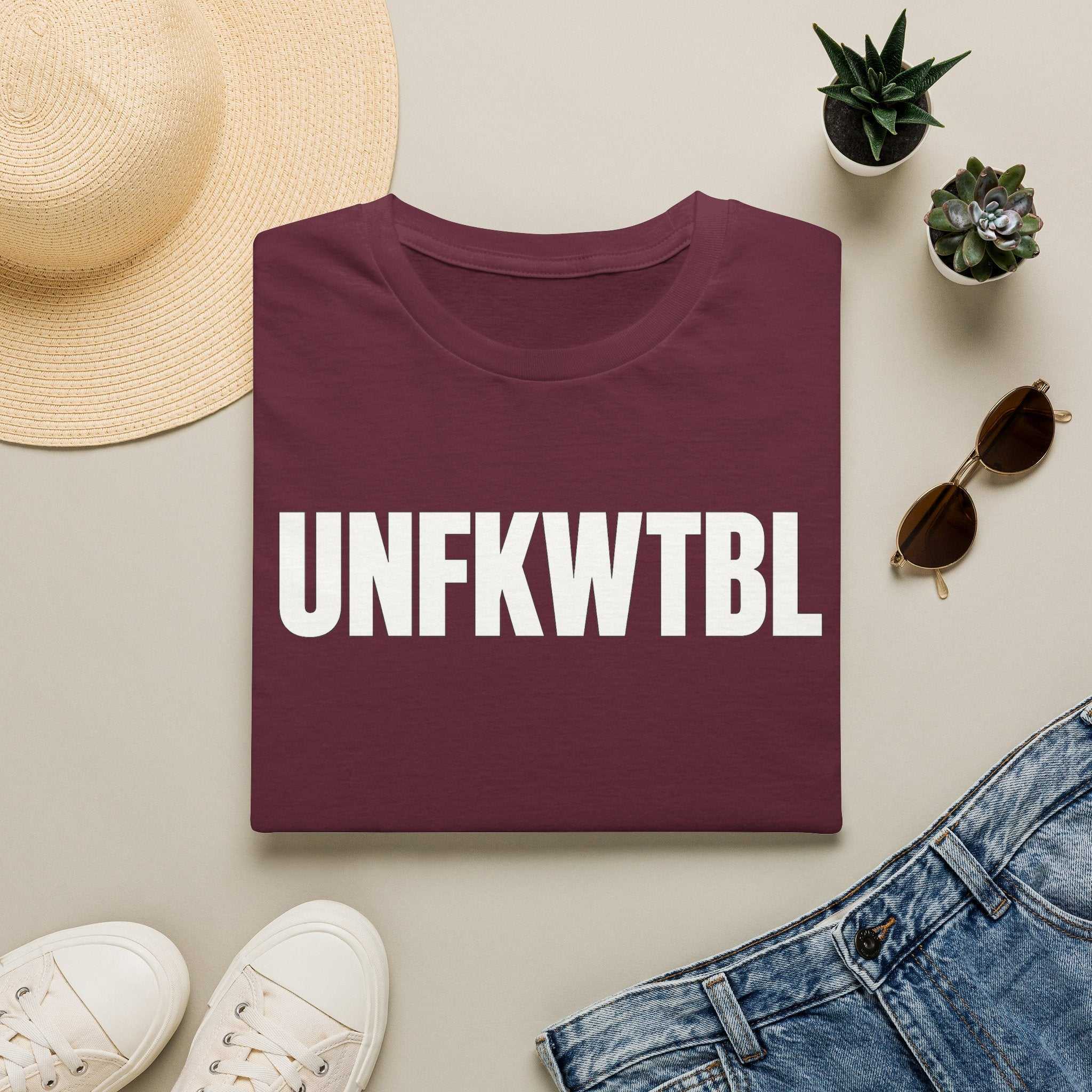 UNFKWTBL Graphic Tee — Bold Abbreviation Statement Shirt