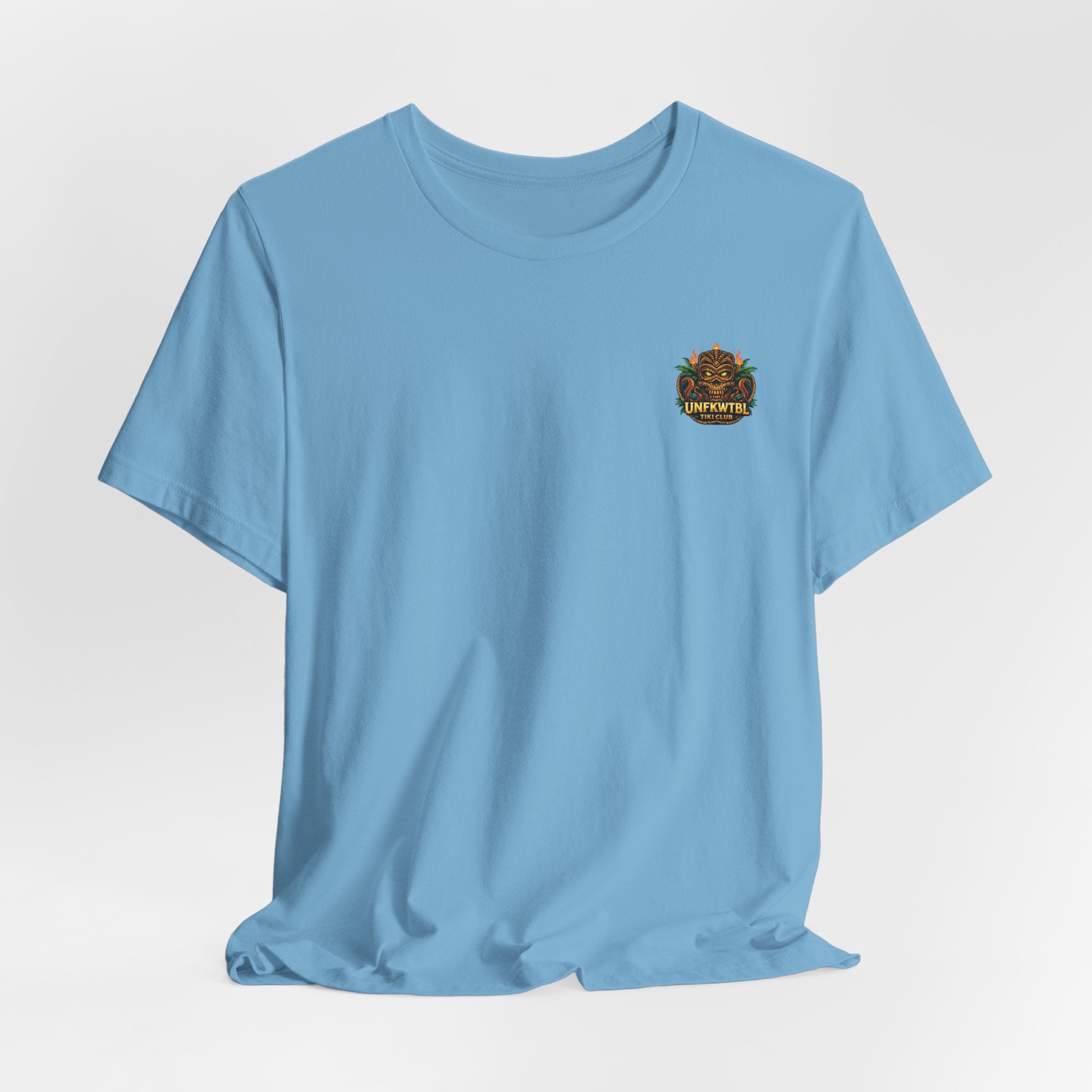 Hawaiian Hula Mermaid T‑Shirt — "Drink Hard Stay Unfwktbl" Tropical Bar Tee