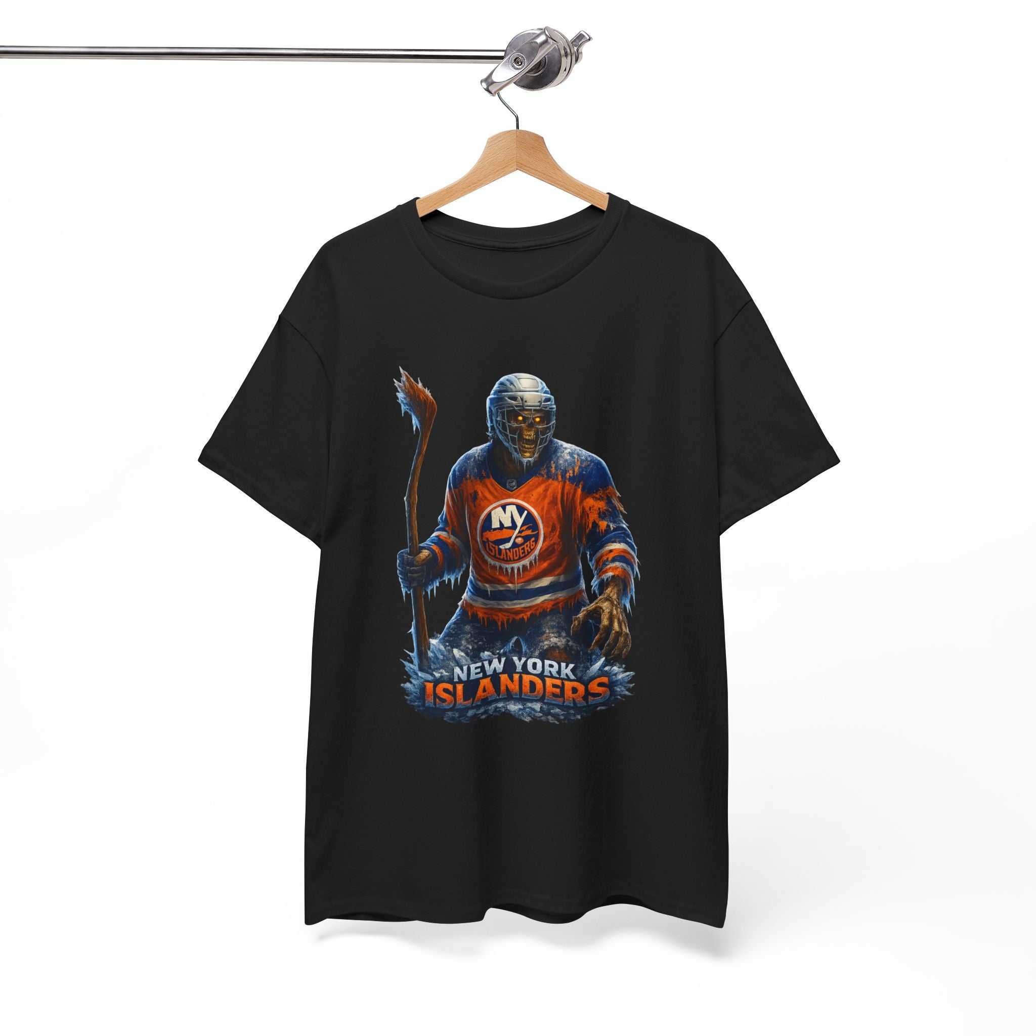 NY ISLANDERS from Hell hockey-themed t-shirt with classic fit and US cotton fabric