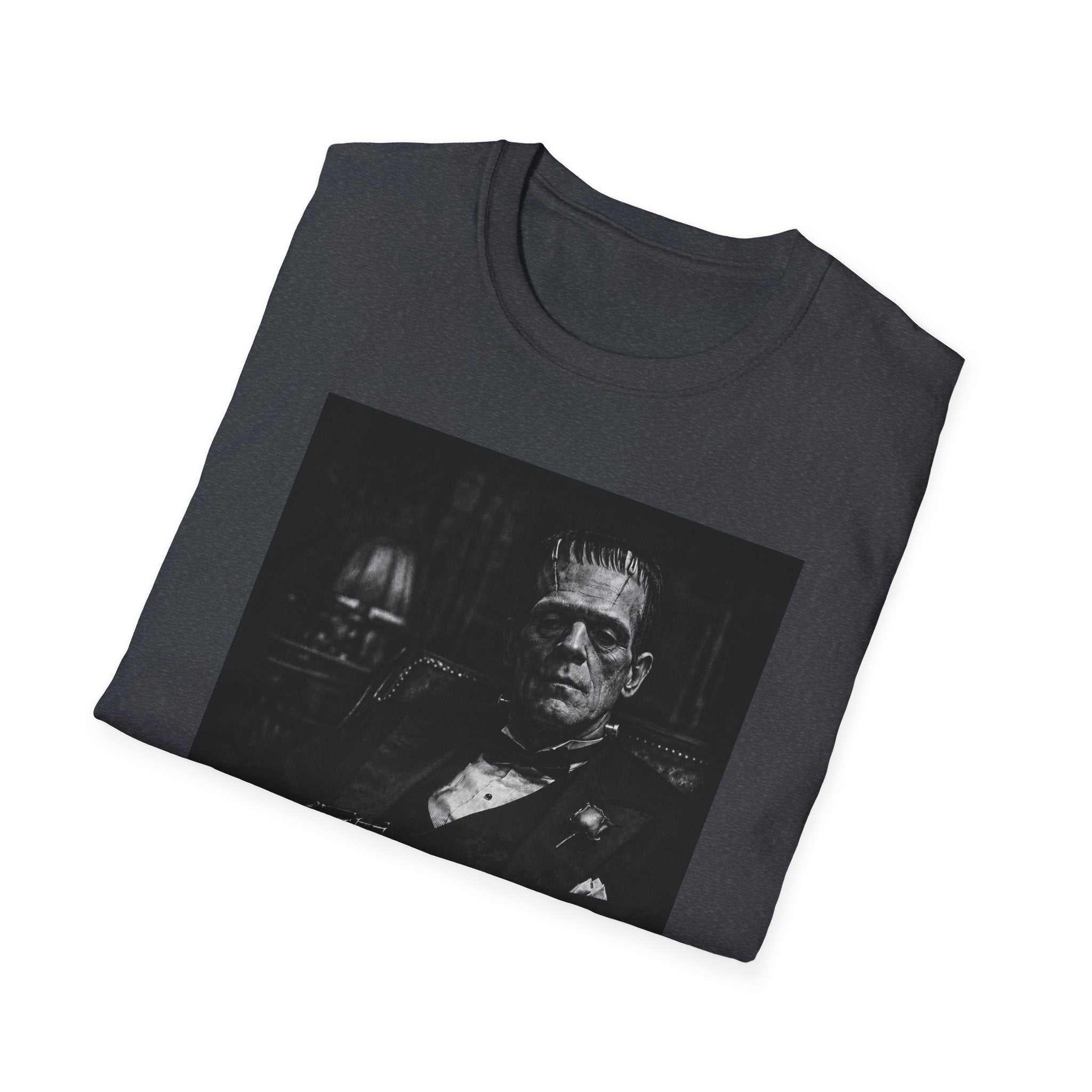 Frankenstein Portrait Tee — "Nothing To Do" Gothic Horror T-Shirt