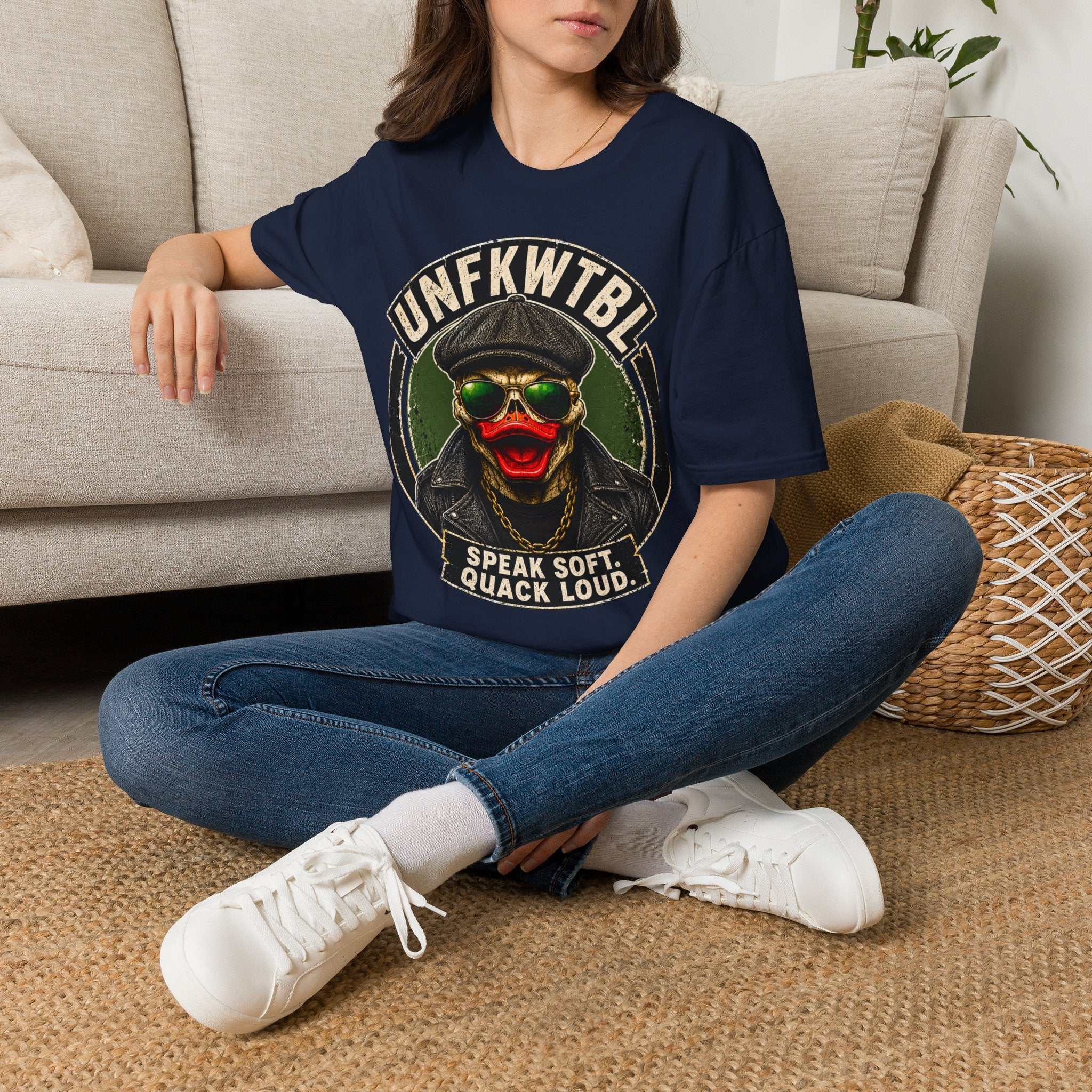 Duck Skull Speak Soft, Quack Loud Vintage Tee
