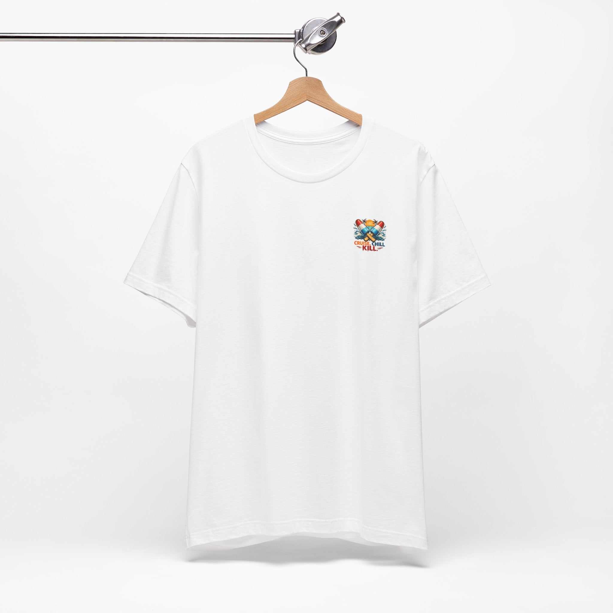 Surf or Die Michael Myers Beach Bike T‑Shirt — Retro Horror Summer Tee