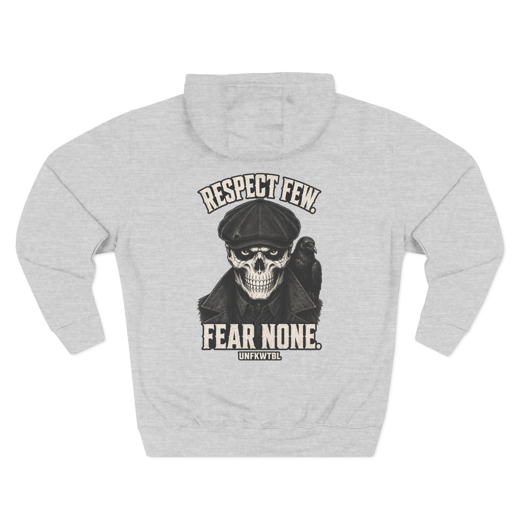 Respect Few Fear None Hoodie Skull & Raven
