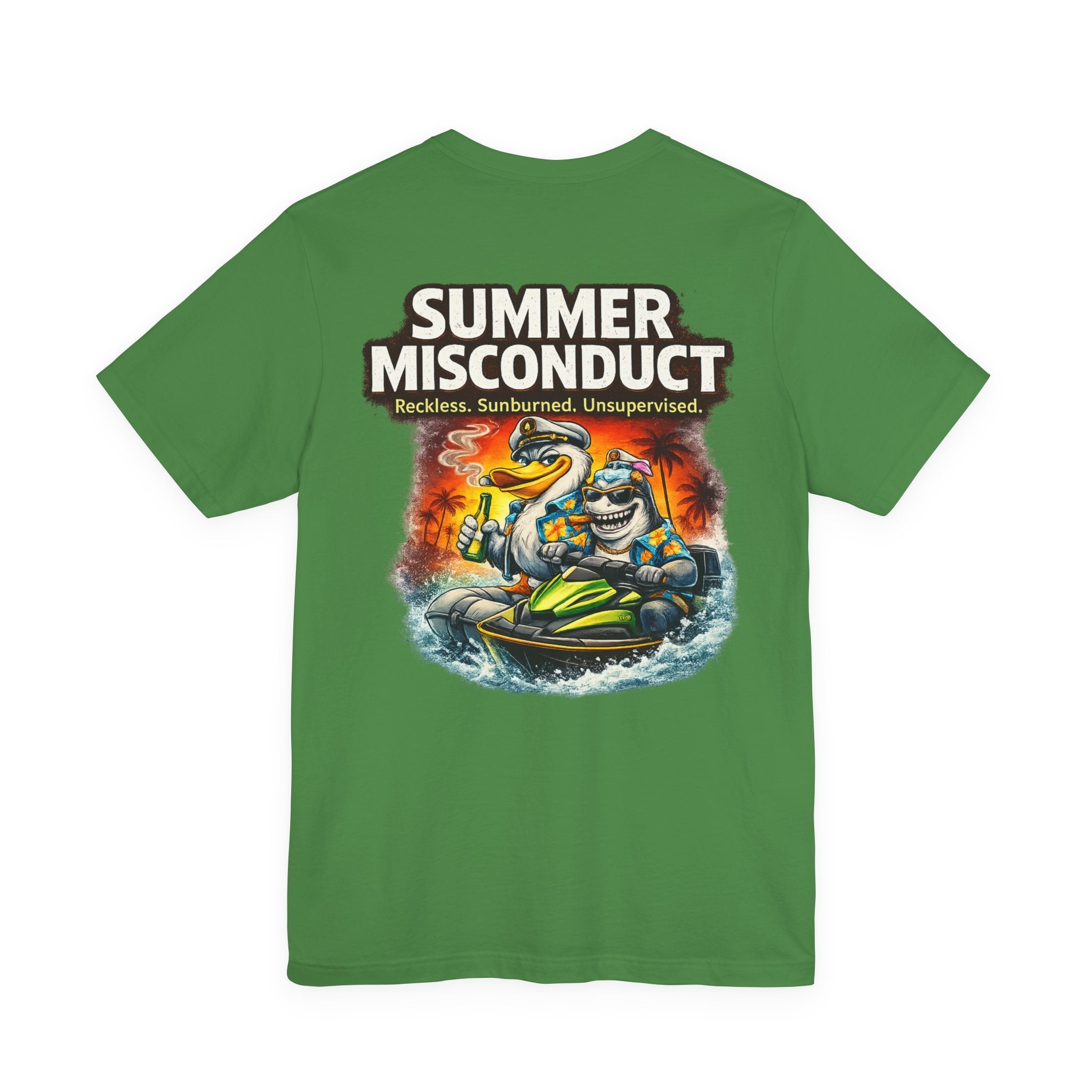 Summer Misconduct Jet Ski T‑Shirt — Reckless Sunburned Unsupervised Beach Tee