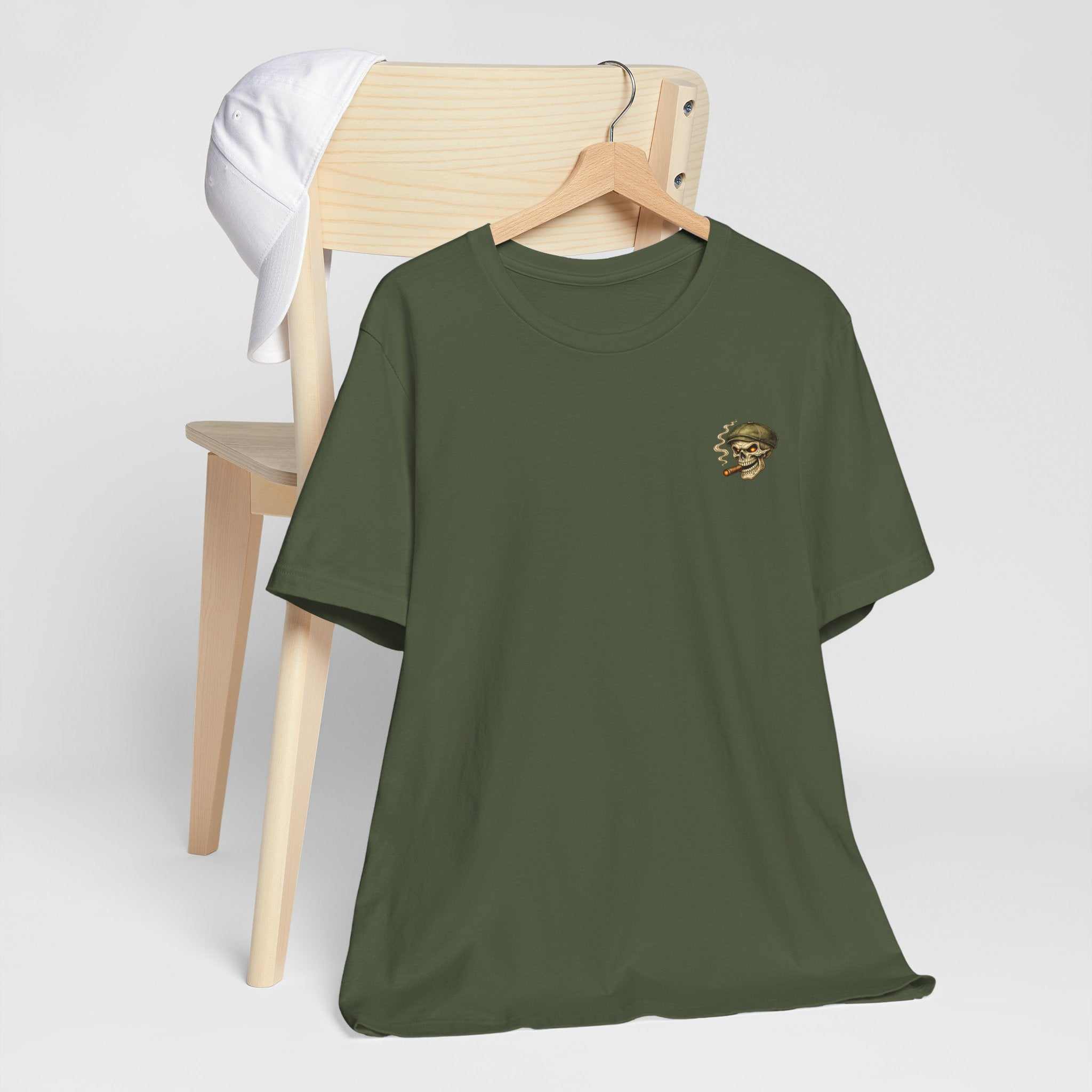 Slow Burn Survivor T-Shirt — Vintage Skull Motorcycle Flame Tee