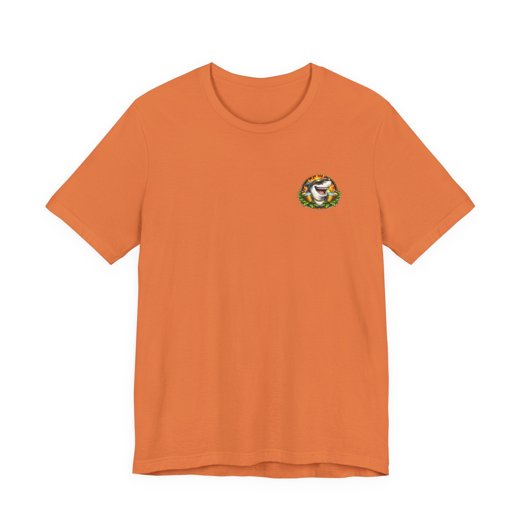 Shark Bonfire Tee — "Sharks Don’t Tan, We Toast" Graphic T-Shirt