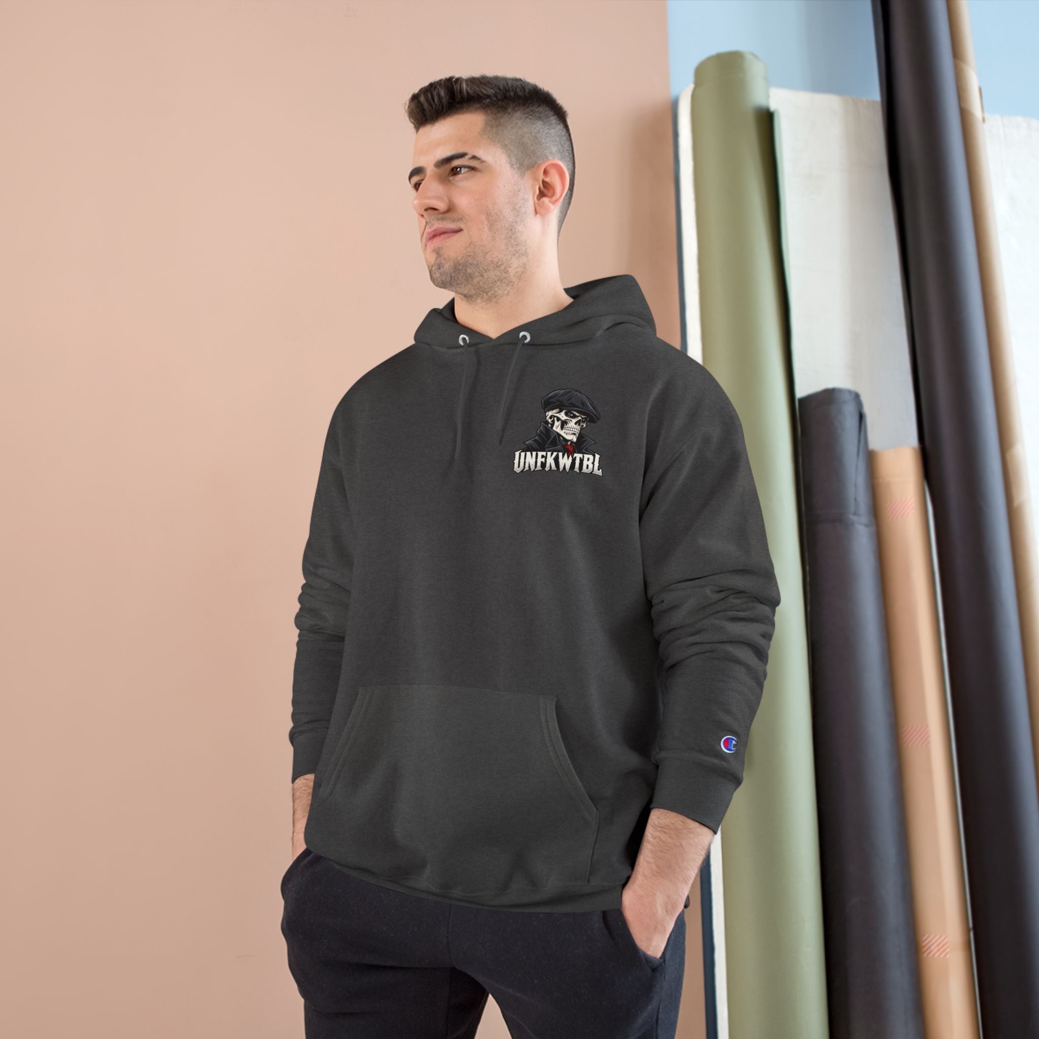 Stay UNFKWTBL Silent Boss Skull Champion Hoodie