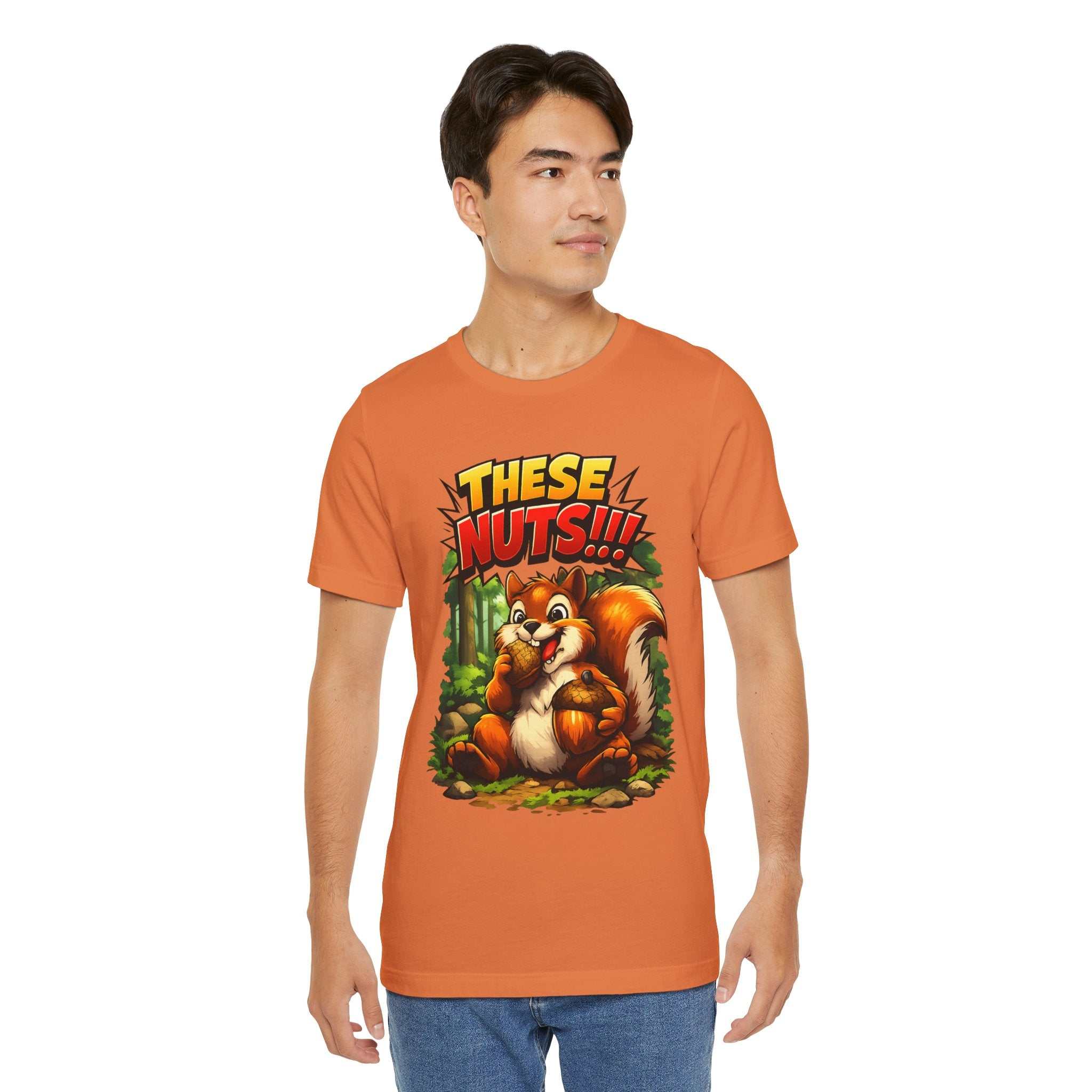 Graphic T-Shirt - Playful Squirrel Woodland Design for Casual Wear