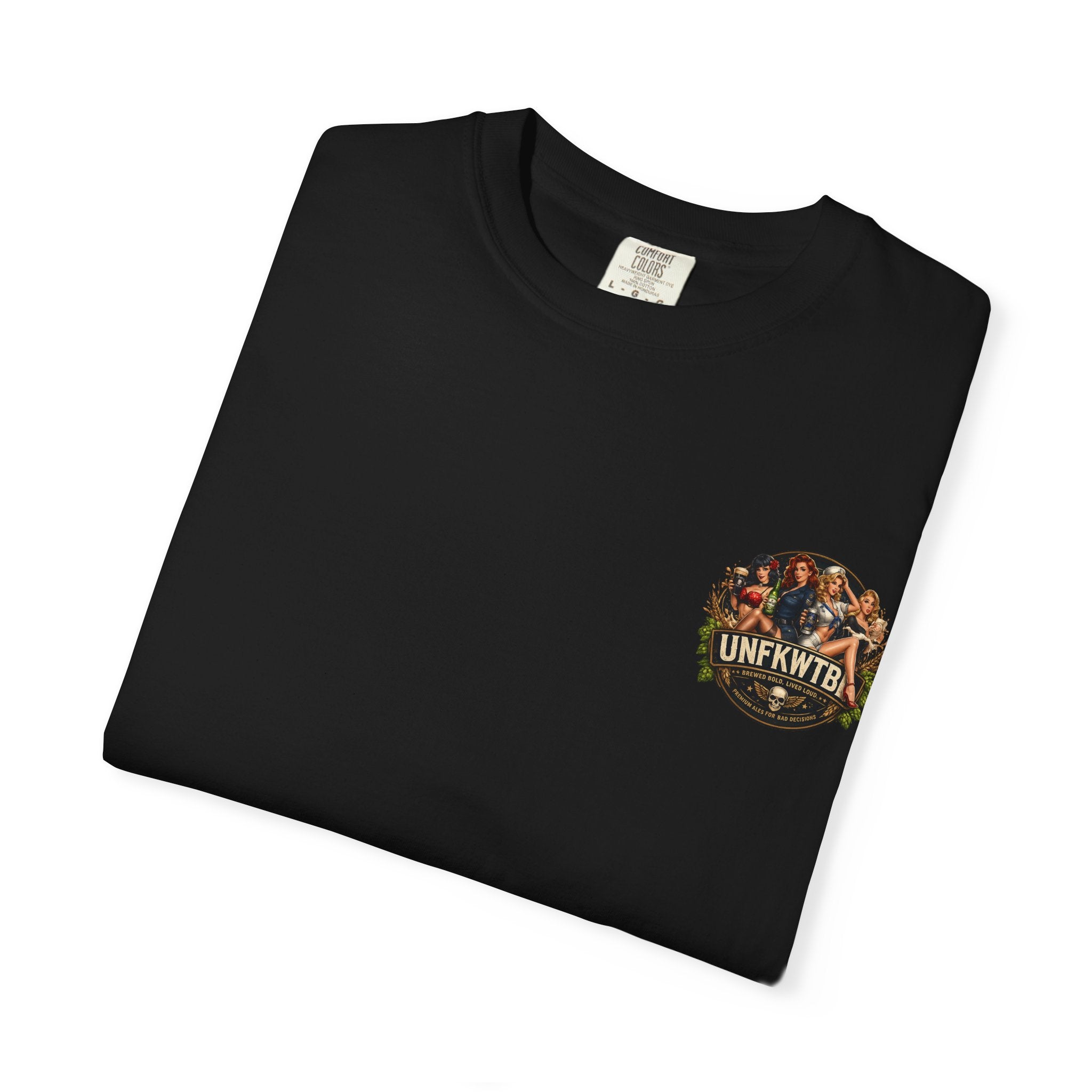 Beer Pinup T-Shirt – "Good Ale, Bad Choices" Retro Graphic Tee