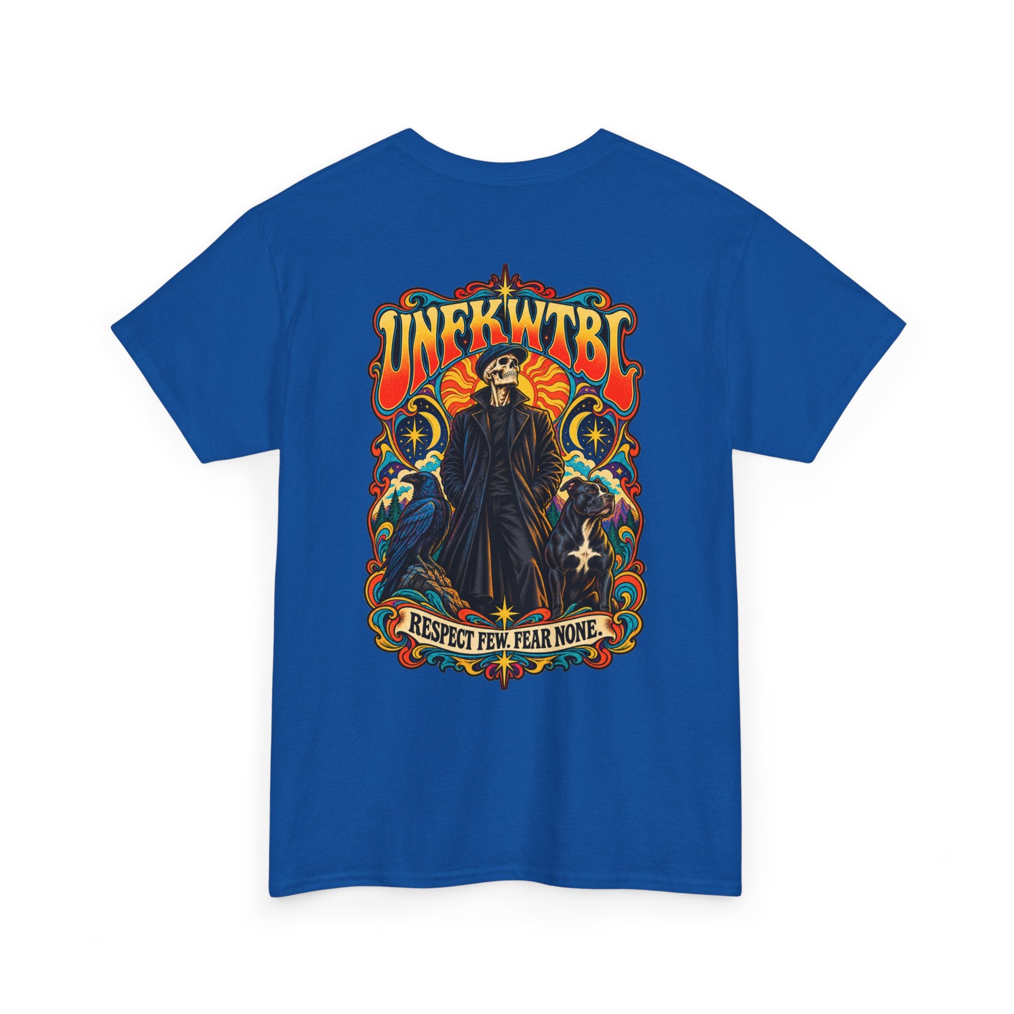 Respect Few. Fear None. Cloaked Figure Graphic Tee