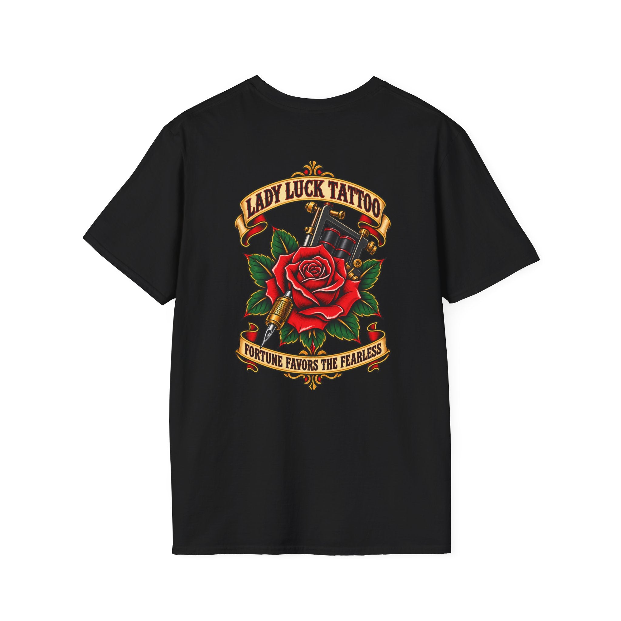 Lady Luck Tattoo Fortune Favors the Fearless Tee