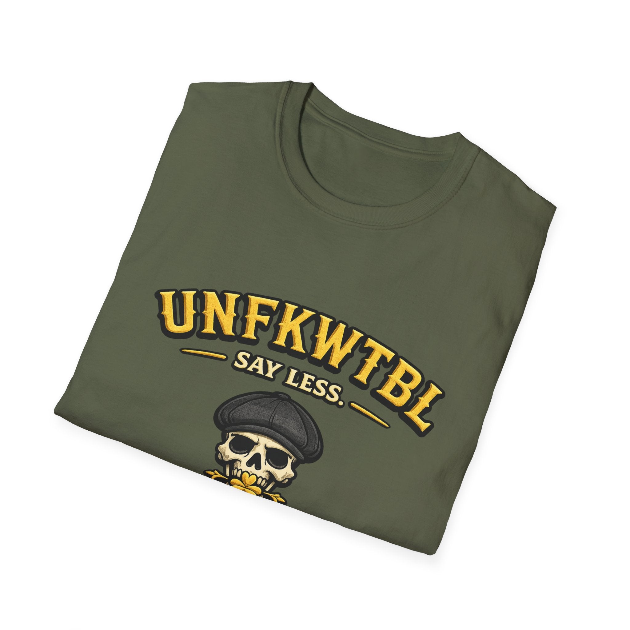 Skull 'UNFKWTBL Say Less' Graphic T-Shirt