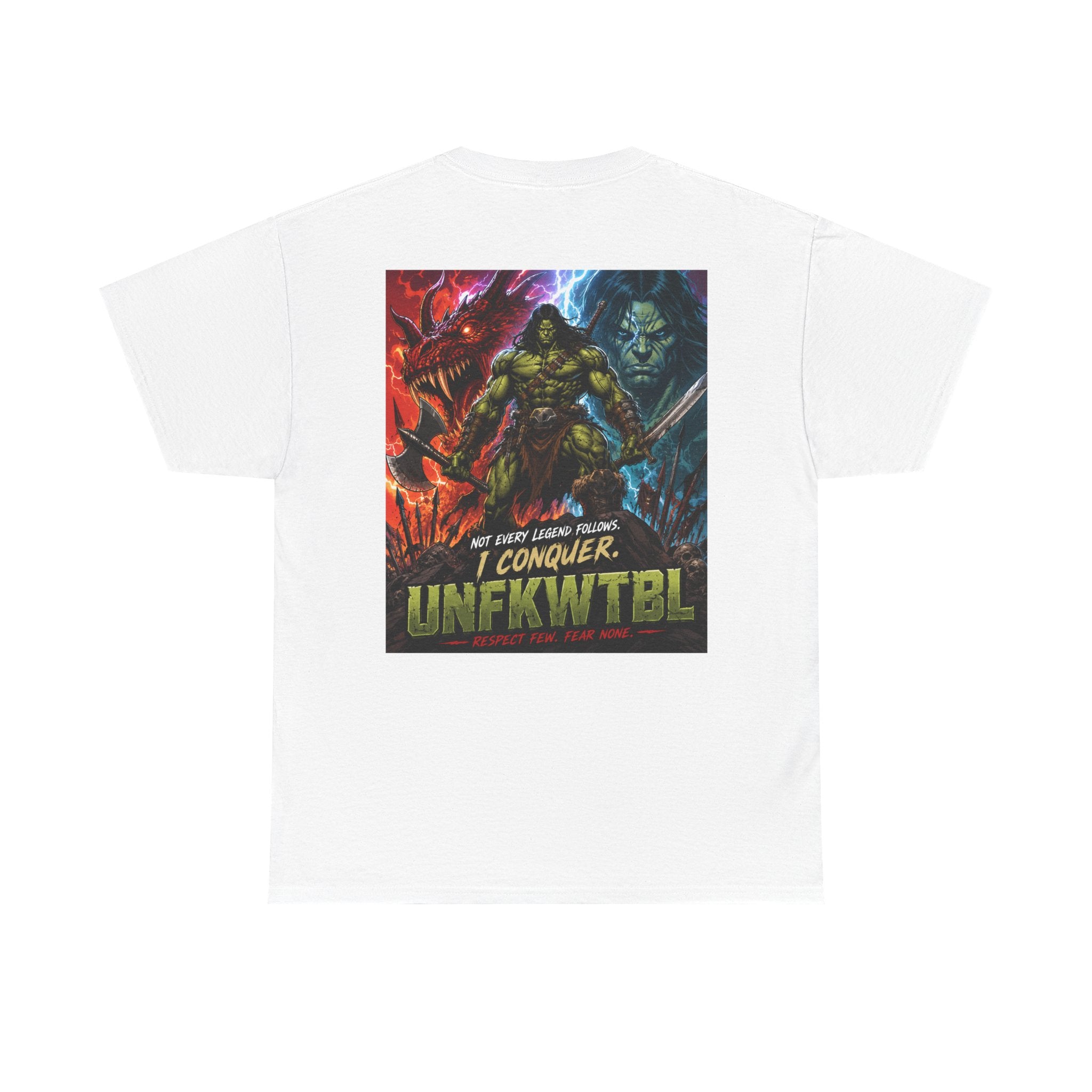I Conquer Fantasy Graphic Tee — Retro Conan-Style Adventure Shirt