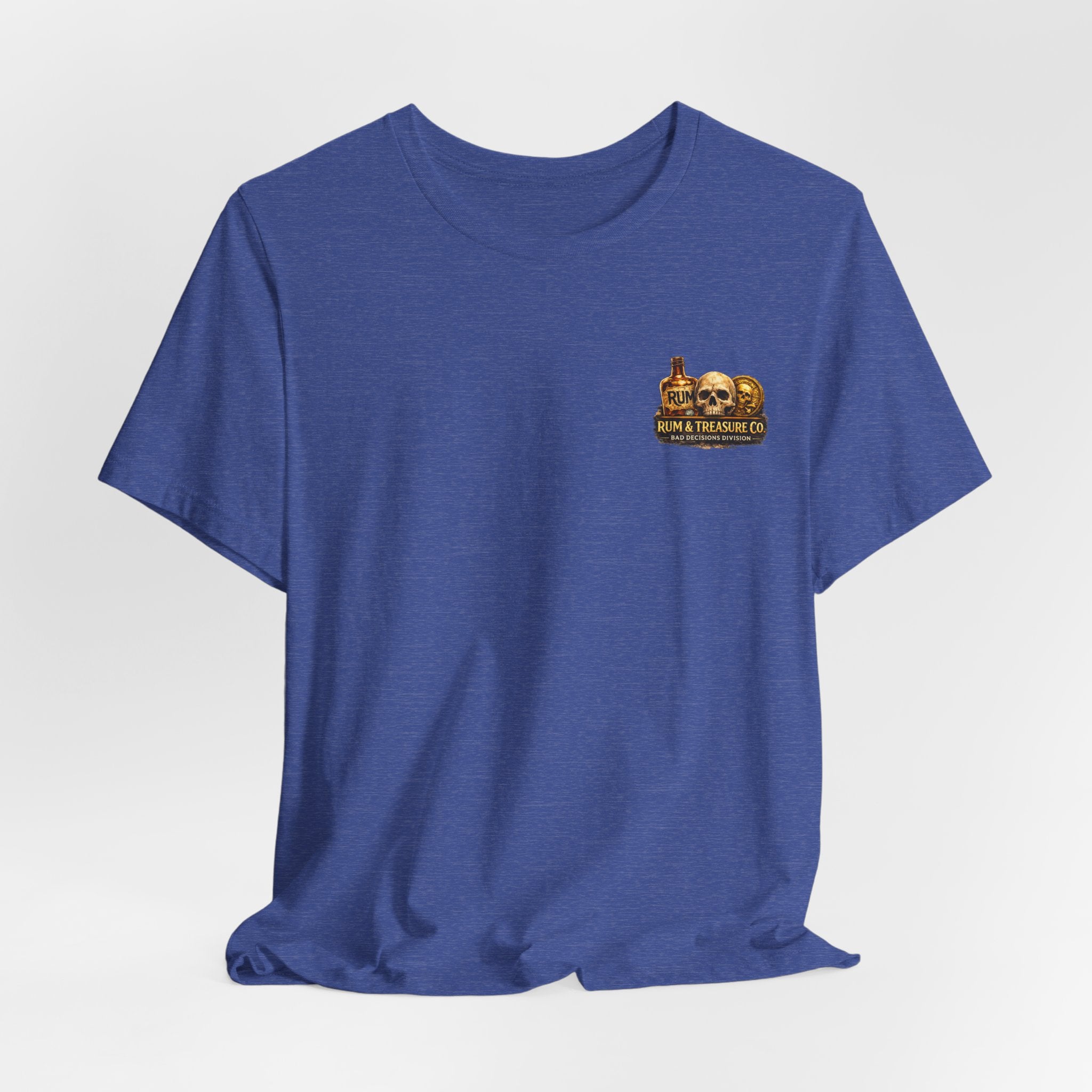 Gold First Pirate Tee — 'Gold First, Questions Later' Treasure Skull T-Shirt