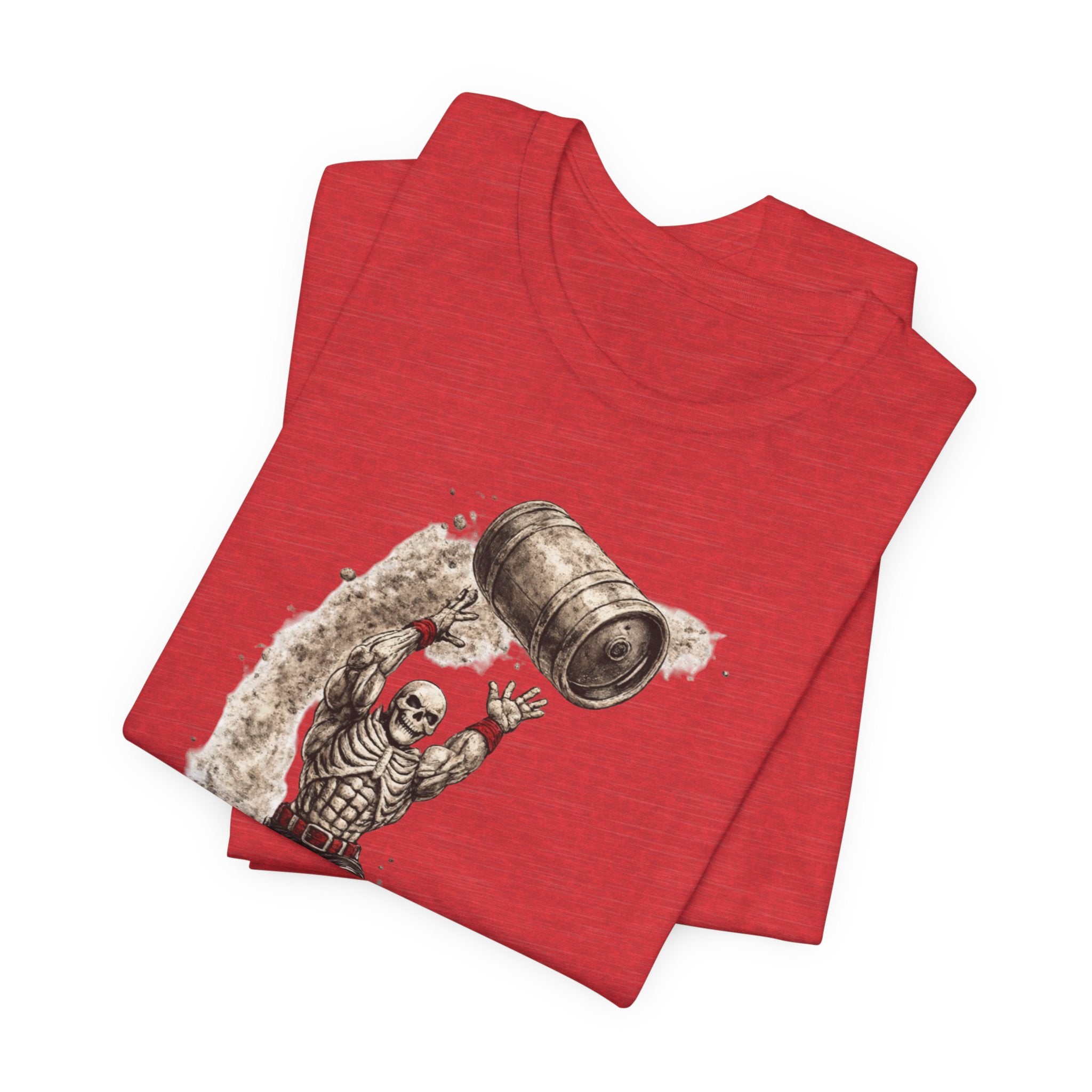Send It Skull Rider T-Shirt — Vintage Skeleton Keg Surfing Tee