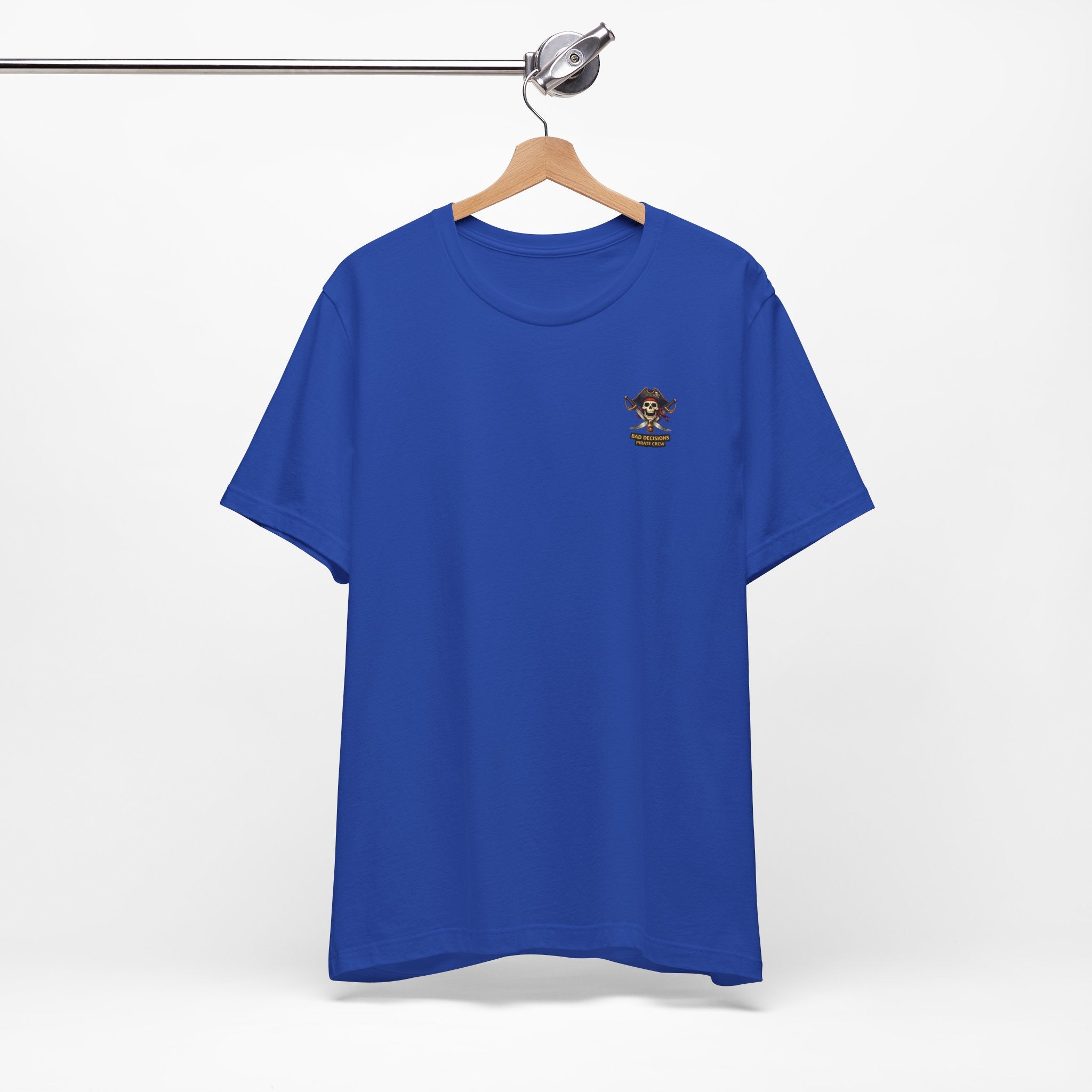 Captain of Bad Decisions Tee — Pirate Skeleton Graphic T-Shirt